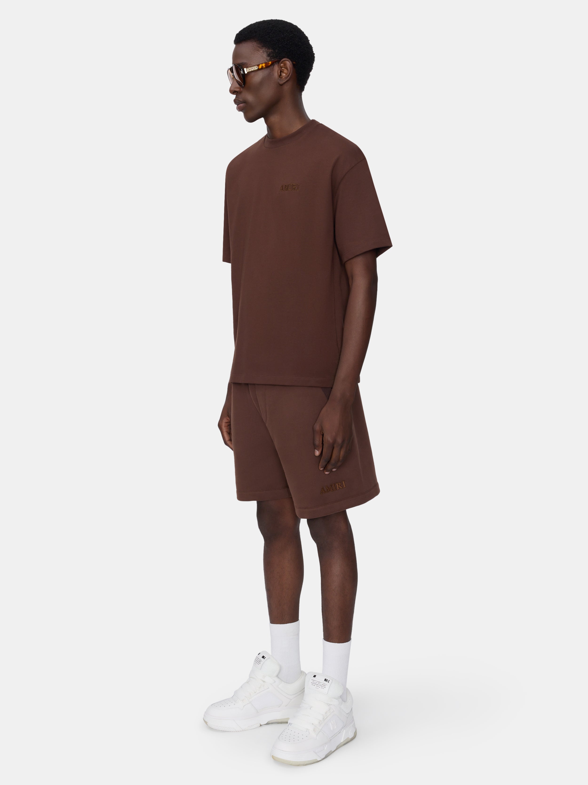 AMIRI EMBROIDERED SHORT - WALNUT BROWN