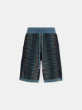 STRIPED SHORT - Blue