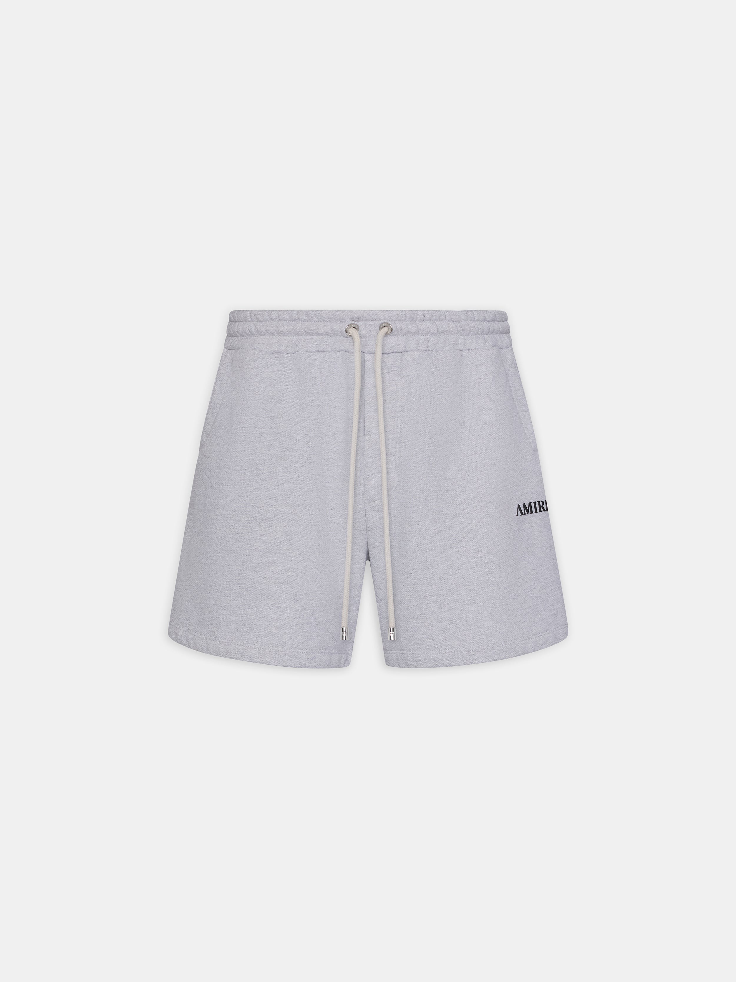 RELAXED PULL ON SWEATSHORT - HEATHER GREY