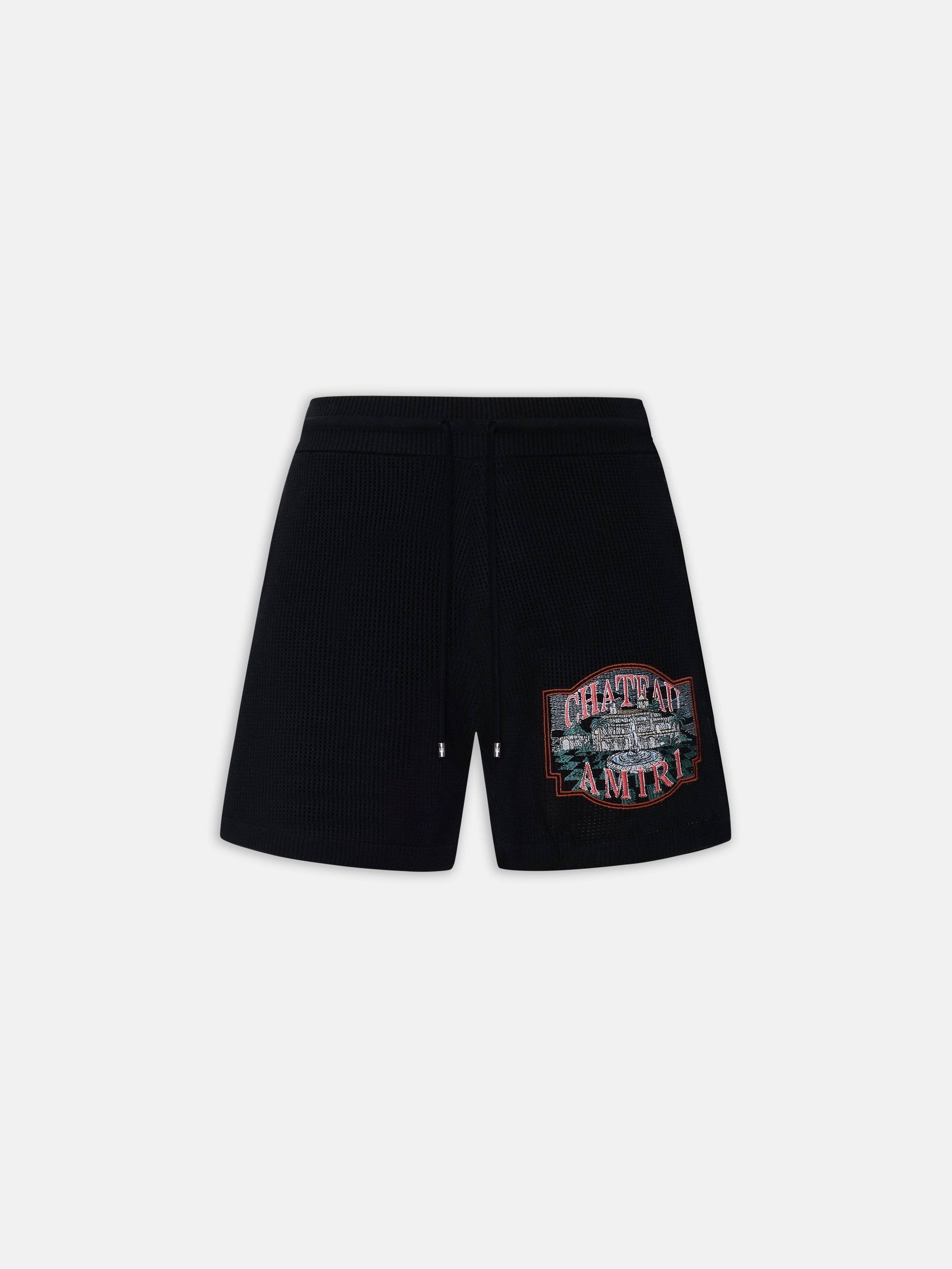 CHATEAU AMIRI CROCHET SHORT - Black