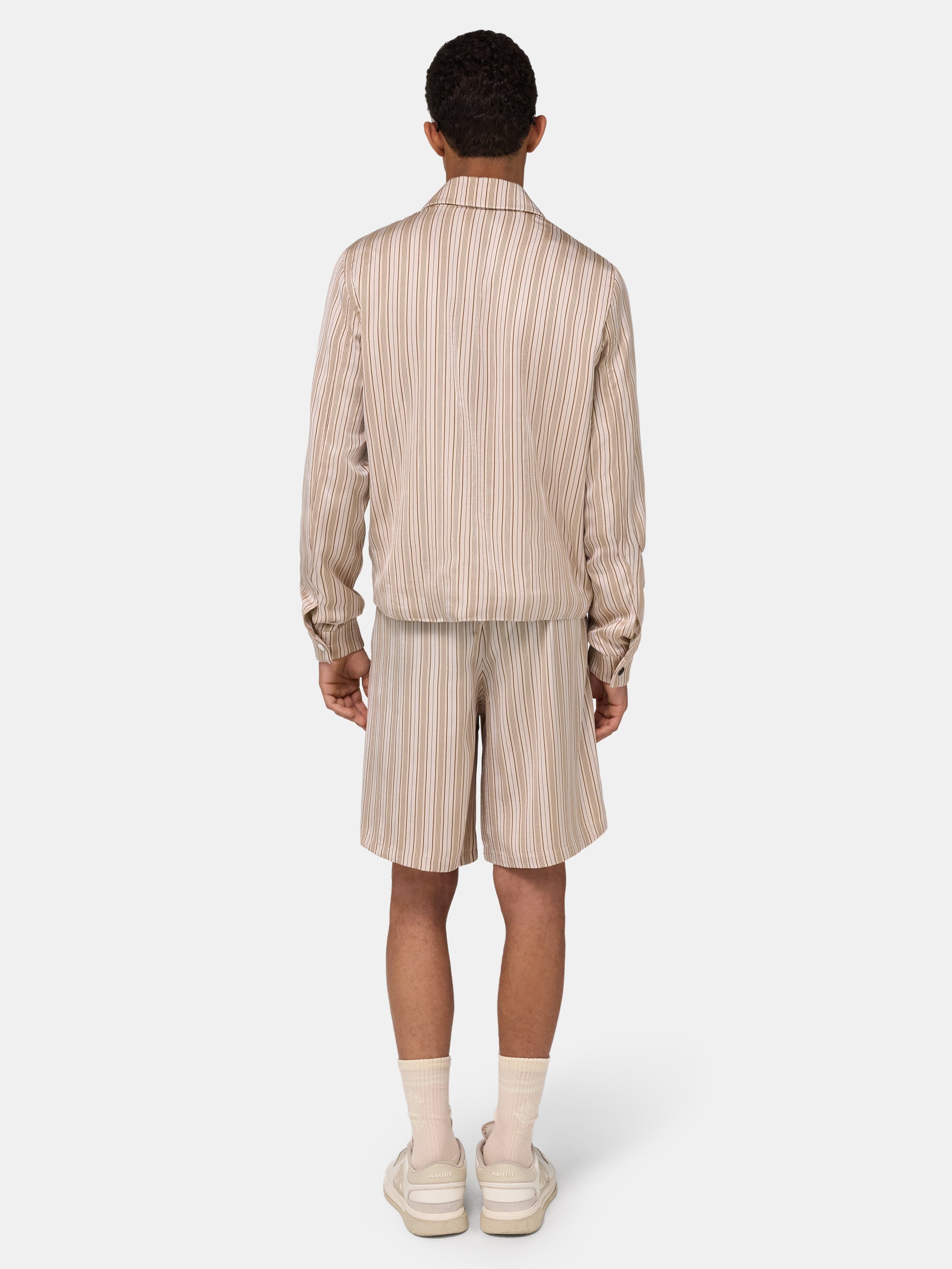 STRIPED SHORT - Alabaster