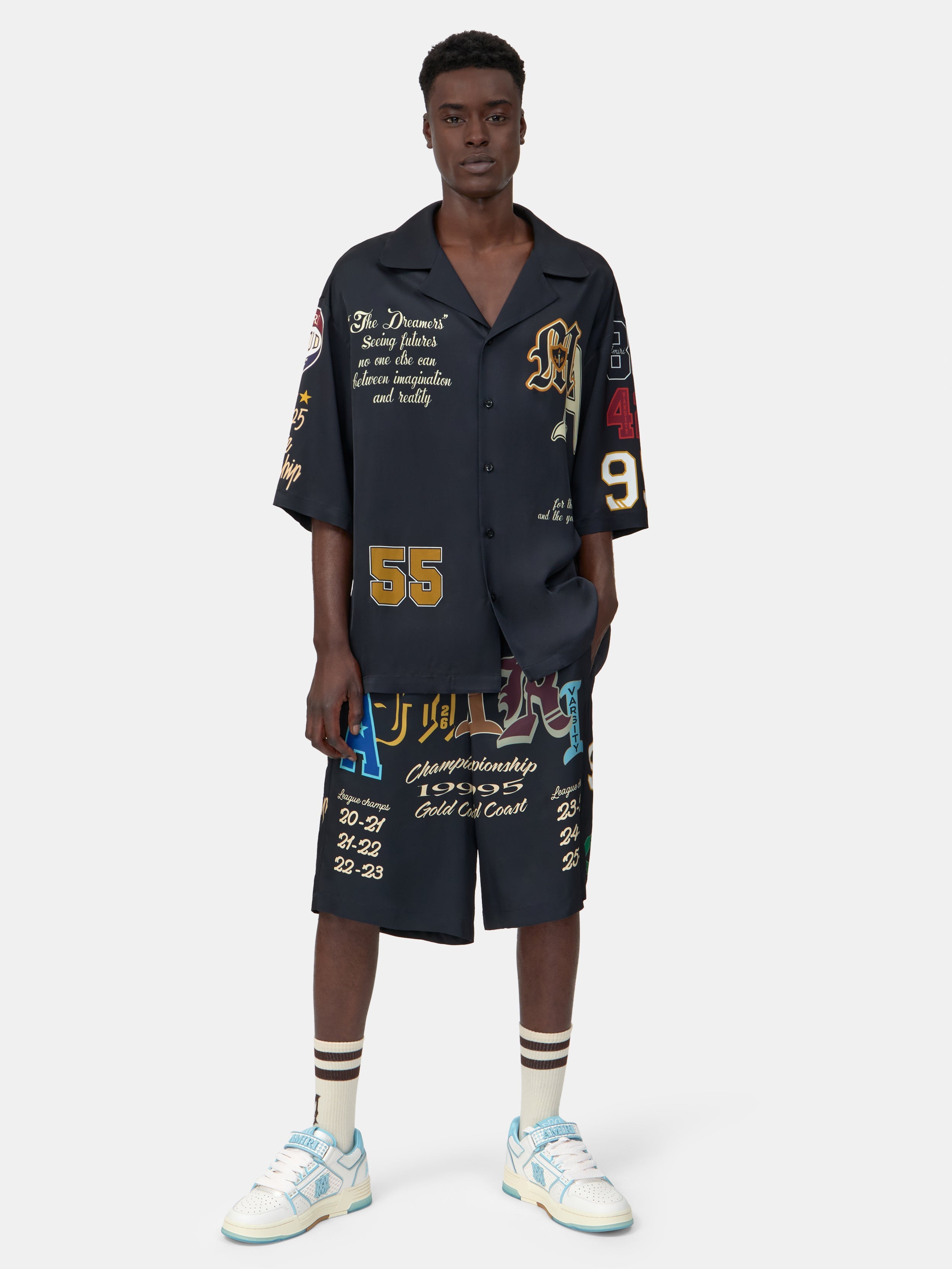 VARSITY PATCH SHORT - Black