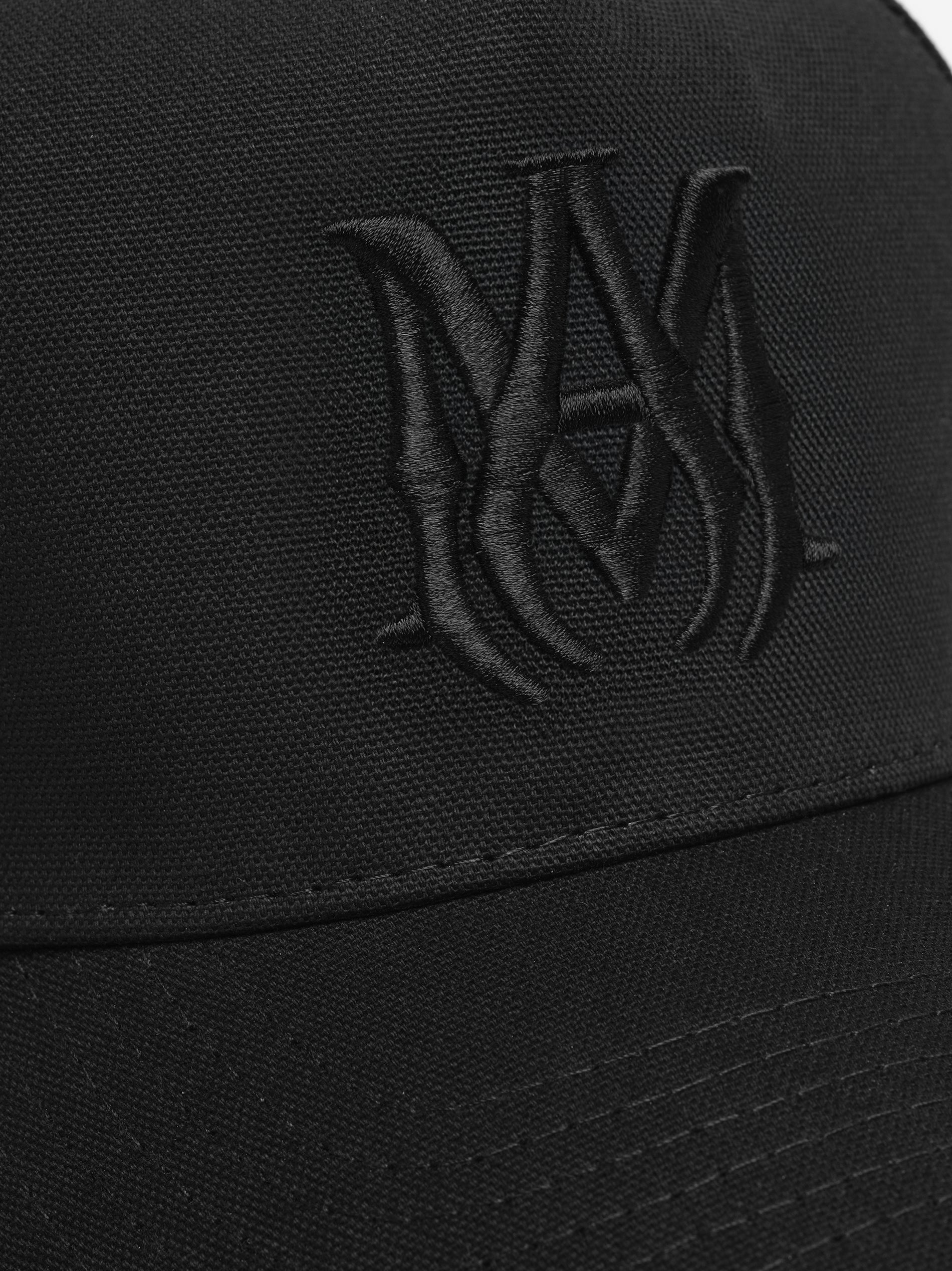 MA AMIRI STAGGERED CANVAS HAT - Black