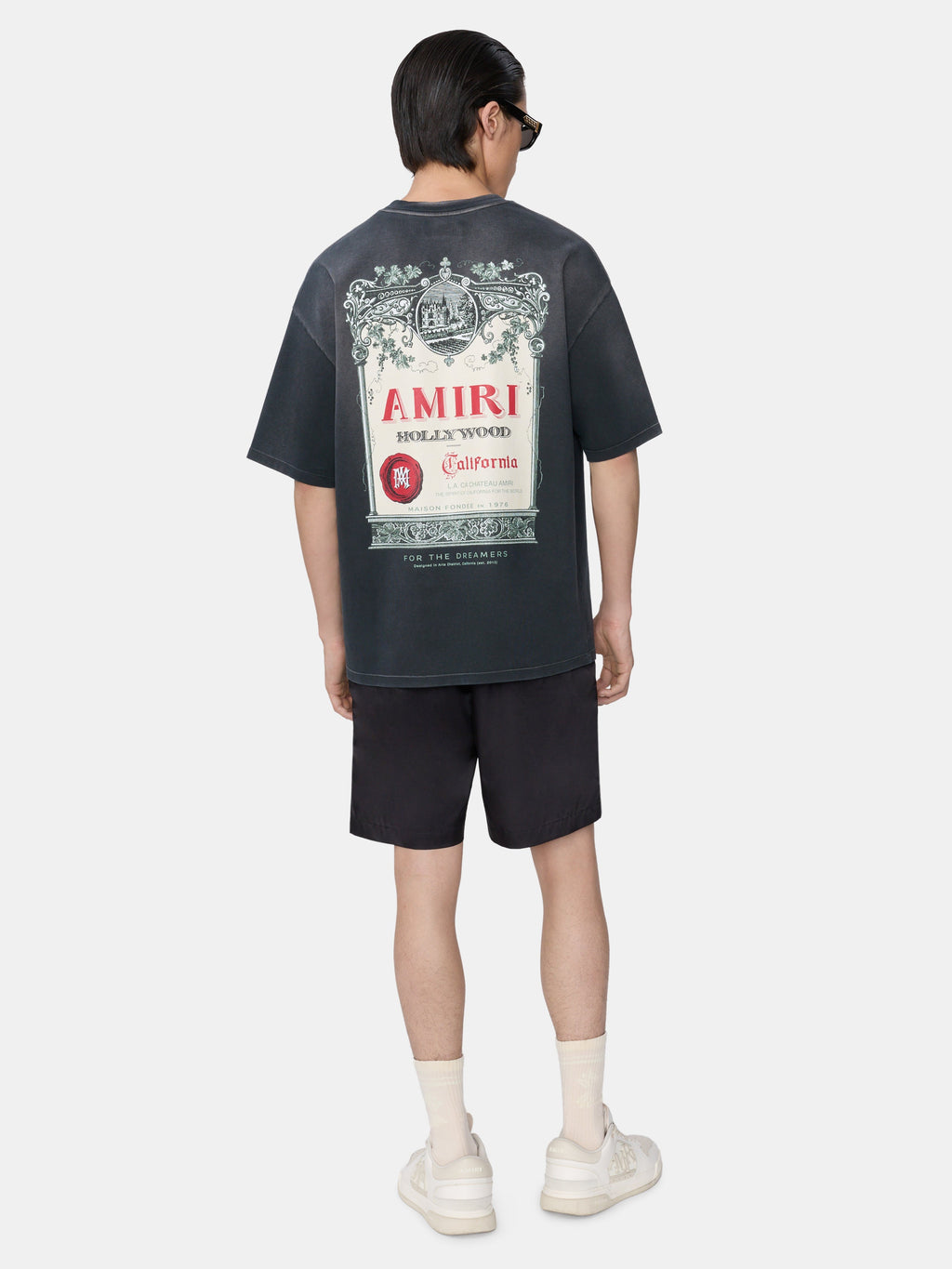 CHATEAU STAMP OVERSIZED TEE - Black