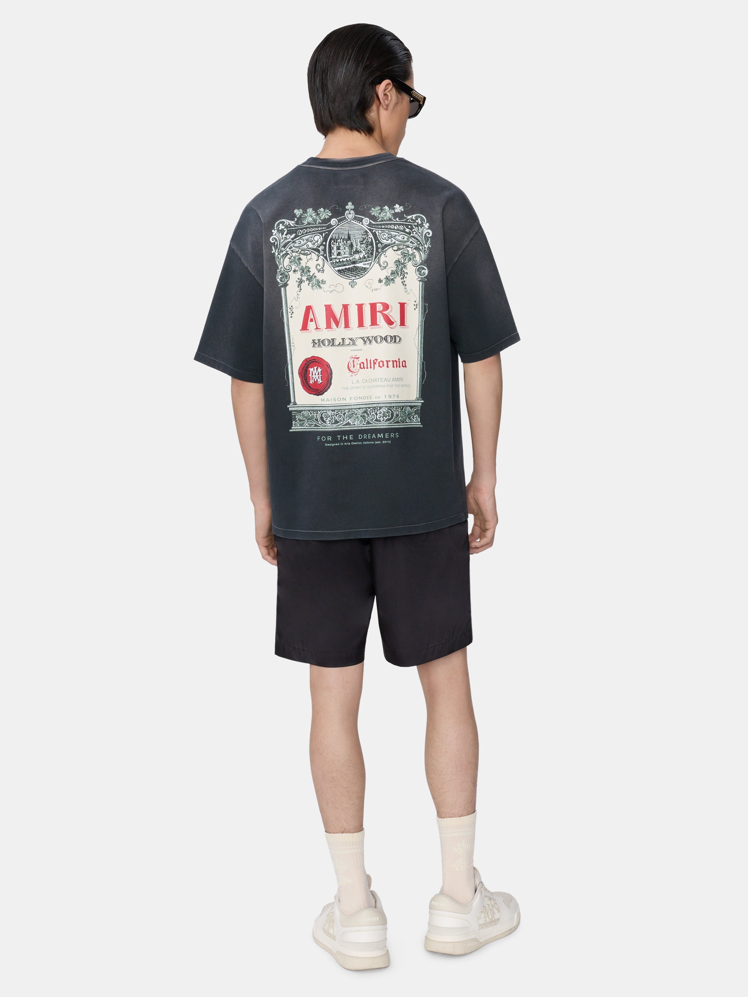CHATEAU STAMP OVERSIZED TEE - Black