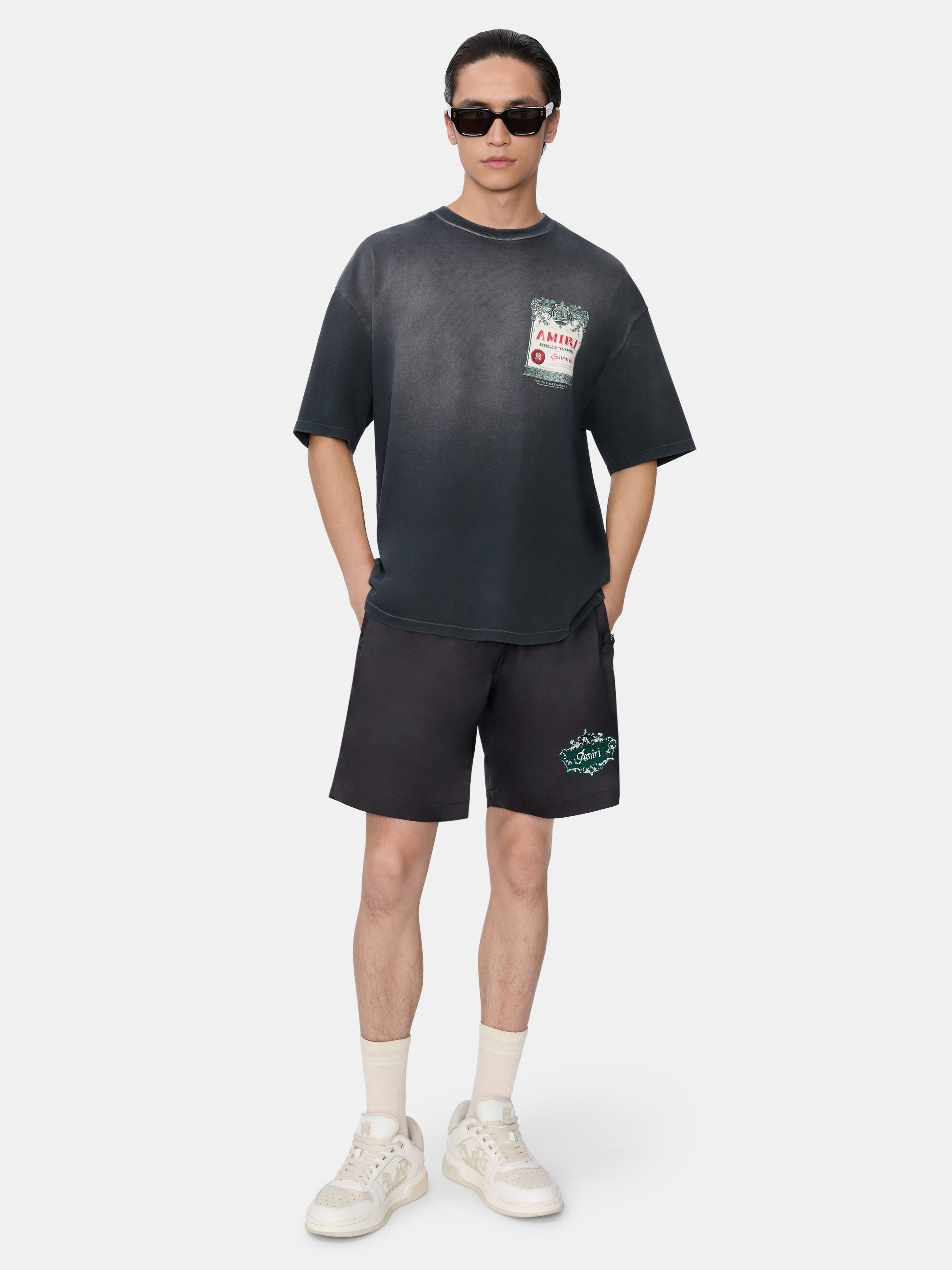 CHATEAU STAMP OVERSIZED TEE - Black