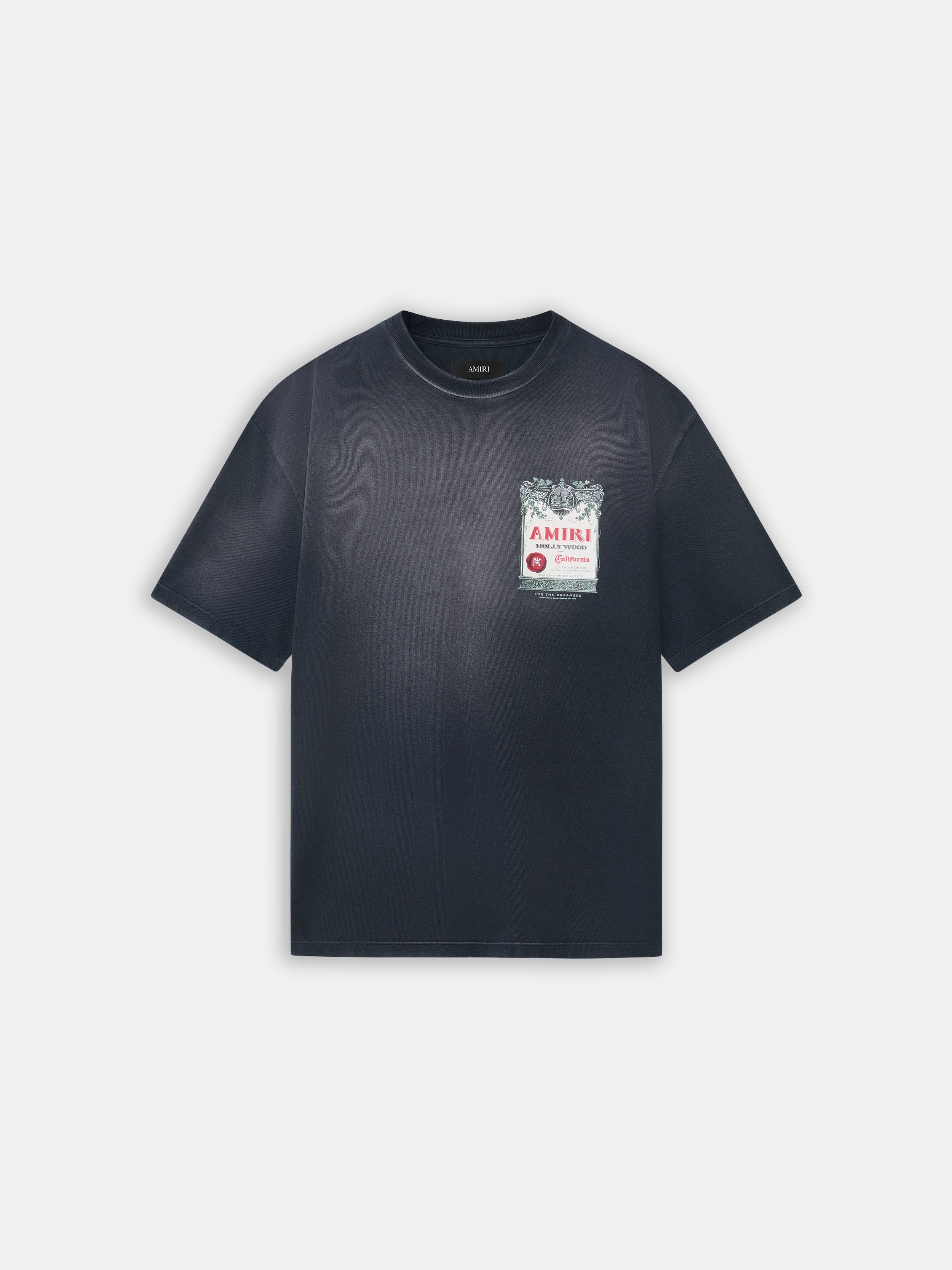 CHATEAU STAMP OVERSIZED TEE - Black