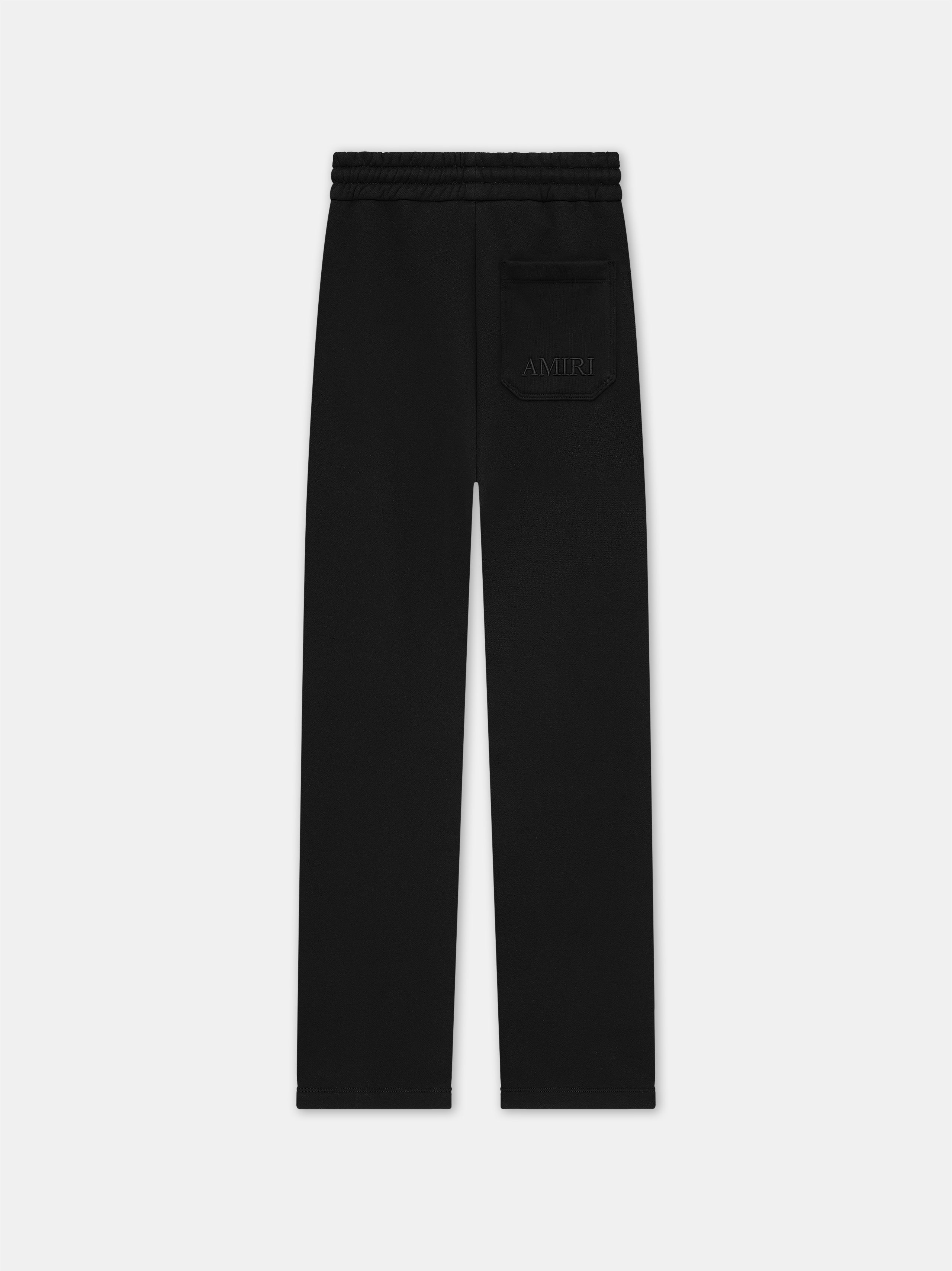 MA EMBROIDERED OVERSIZED SWEATPANT - BLACK