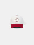 MA OUTLINE TWO TONE CANVAS HAT - Red Rose