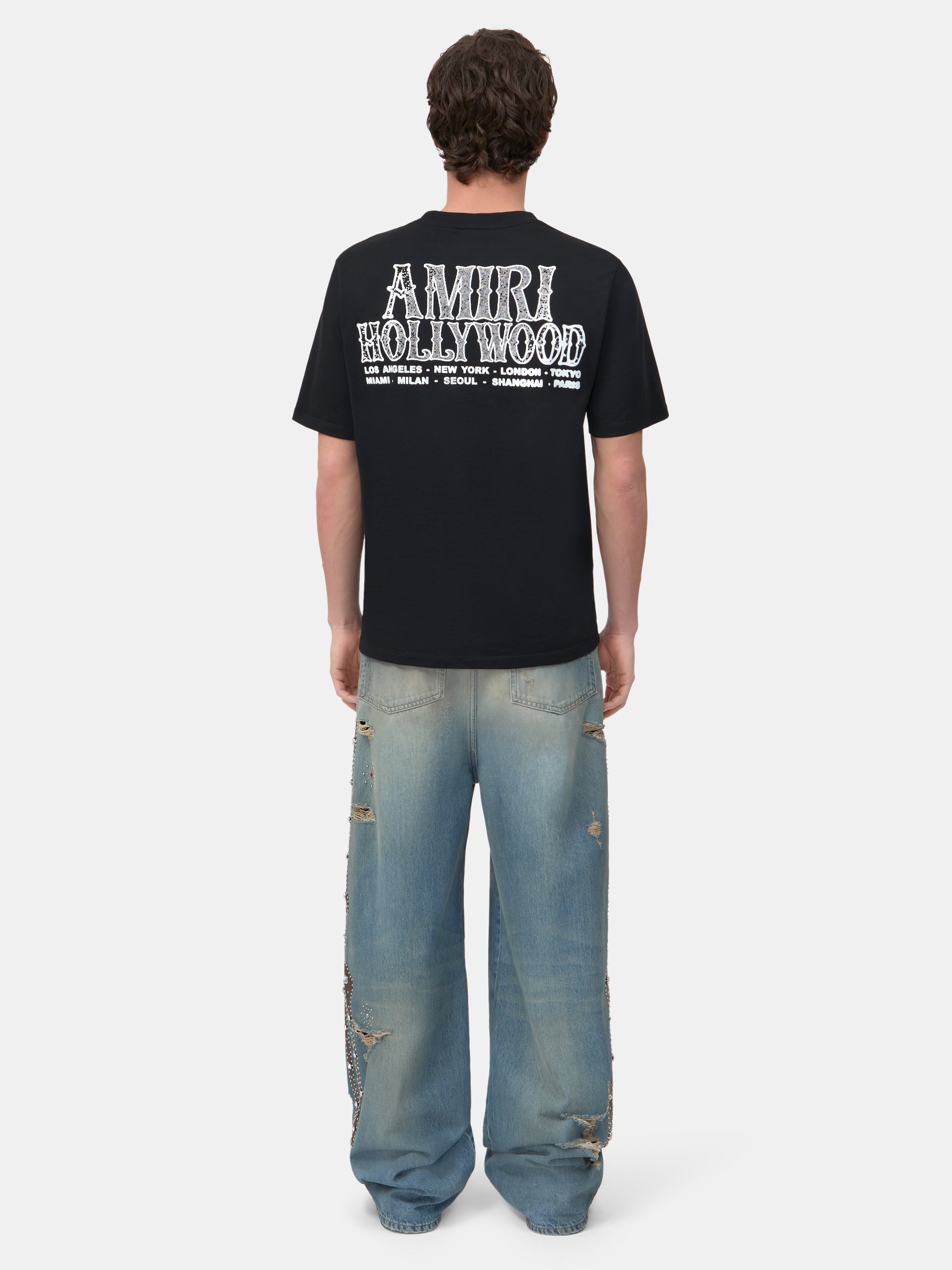 AMIRI HOLLYWOOD CITY TEE - Black