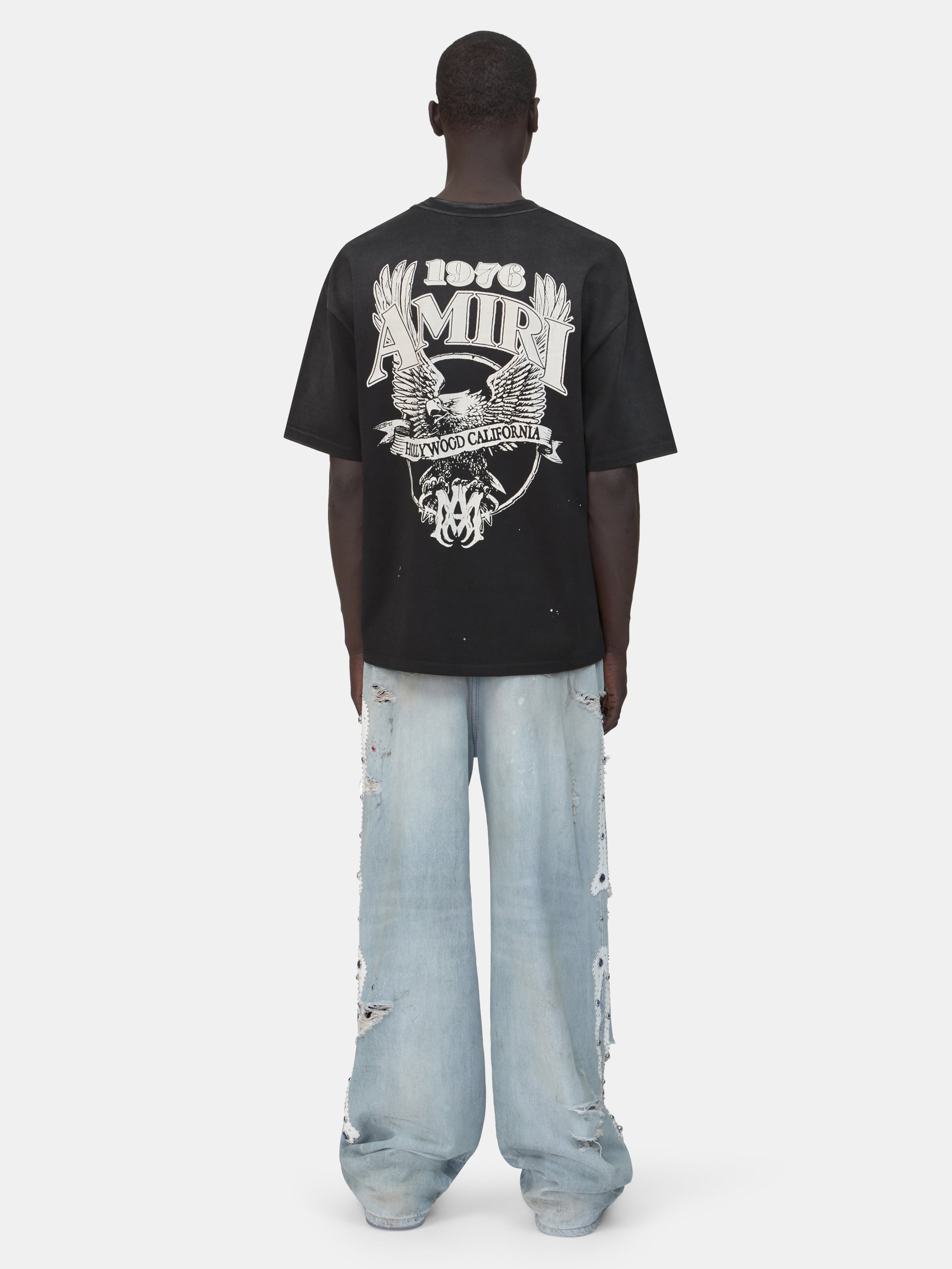 AMIRI EAGLE OVERSIZED TEE - Black
