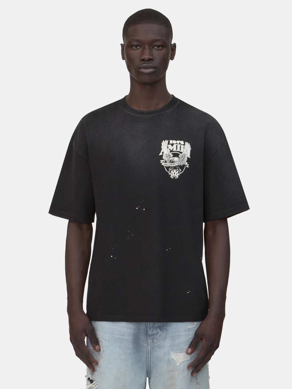 AMIRI EAGLE OVERSIZED TEE - Black
