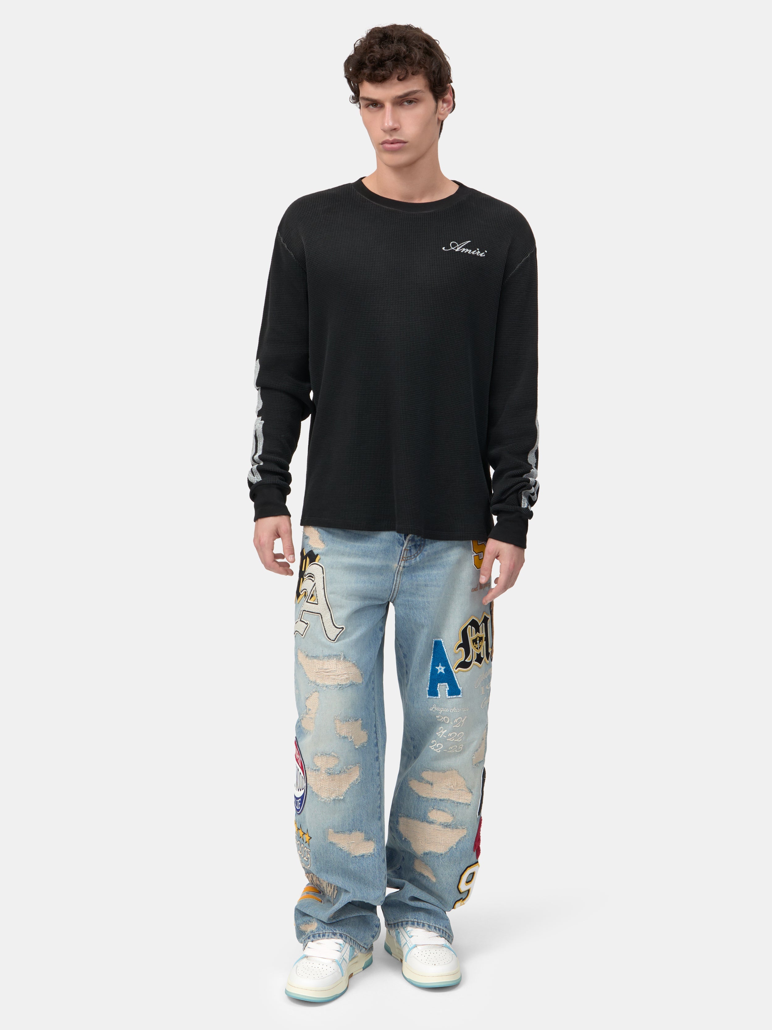 BONES LONG SLEEVE TEE - Black