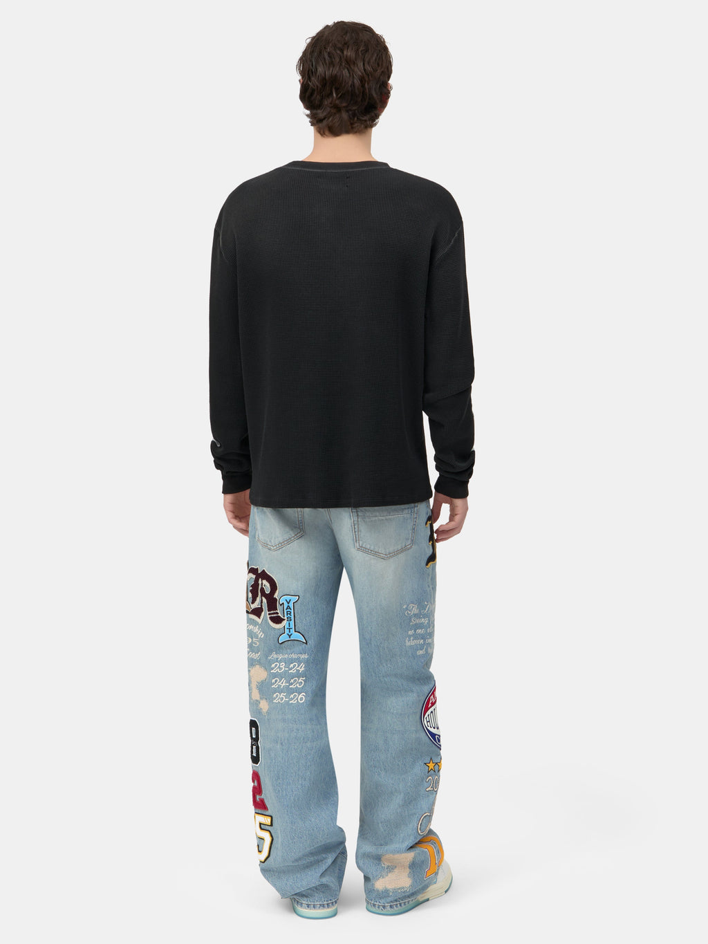 BONES LONG SLEEVE TEE - Black