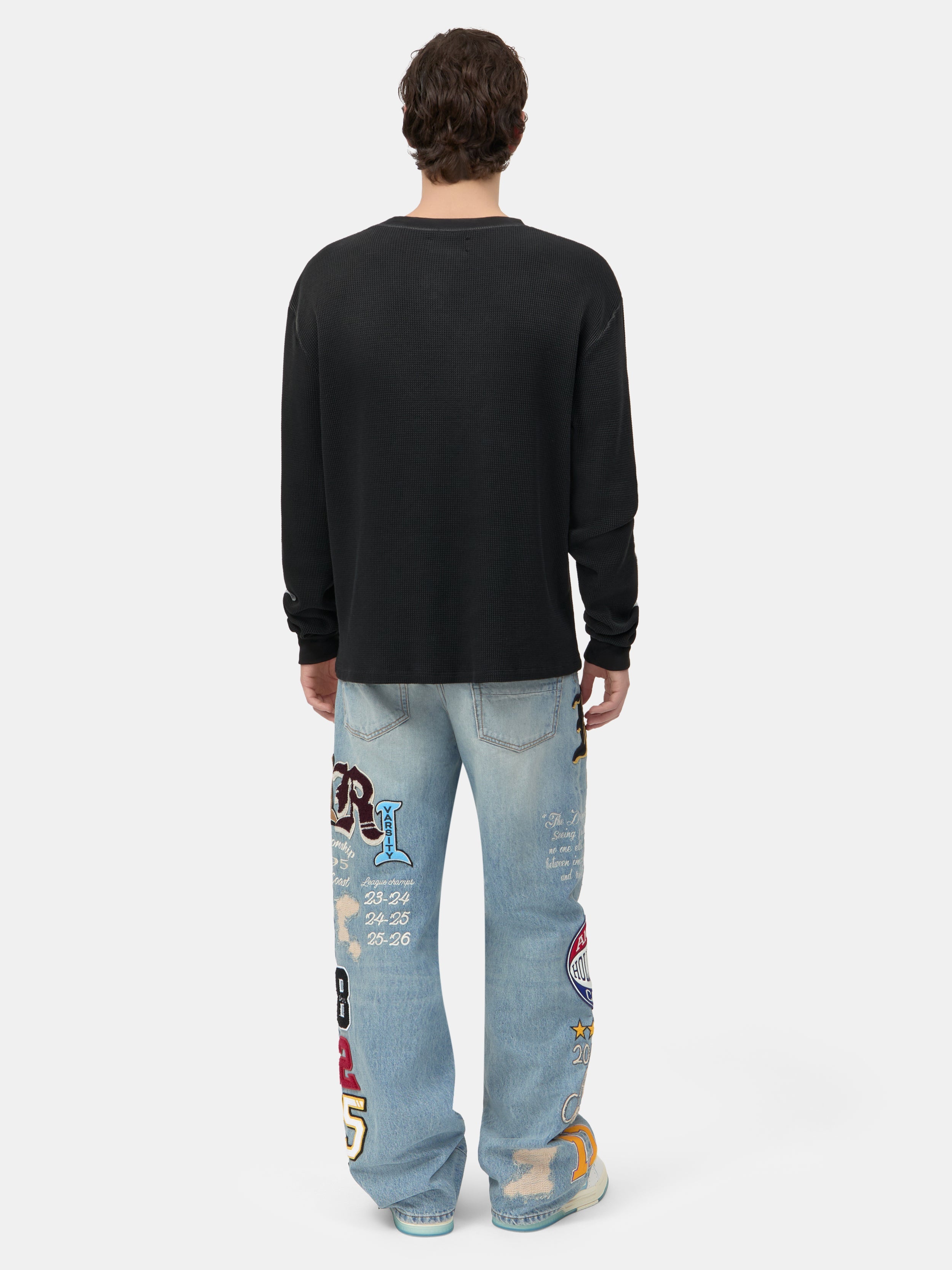 BONES LONG SLEEVE TEE - Black