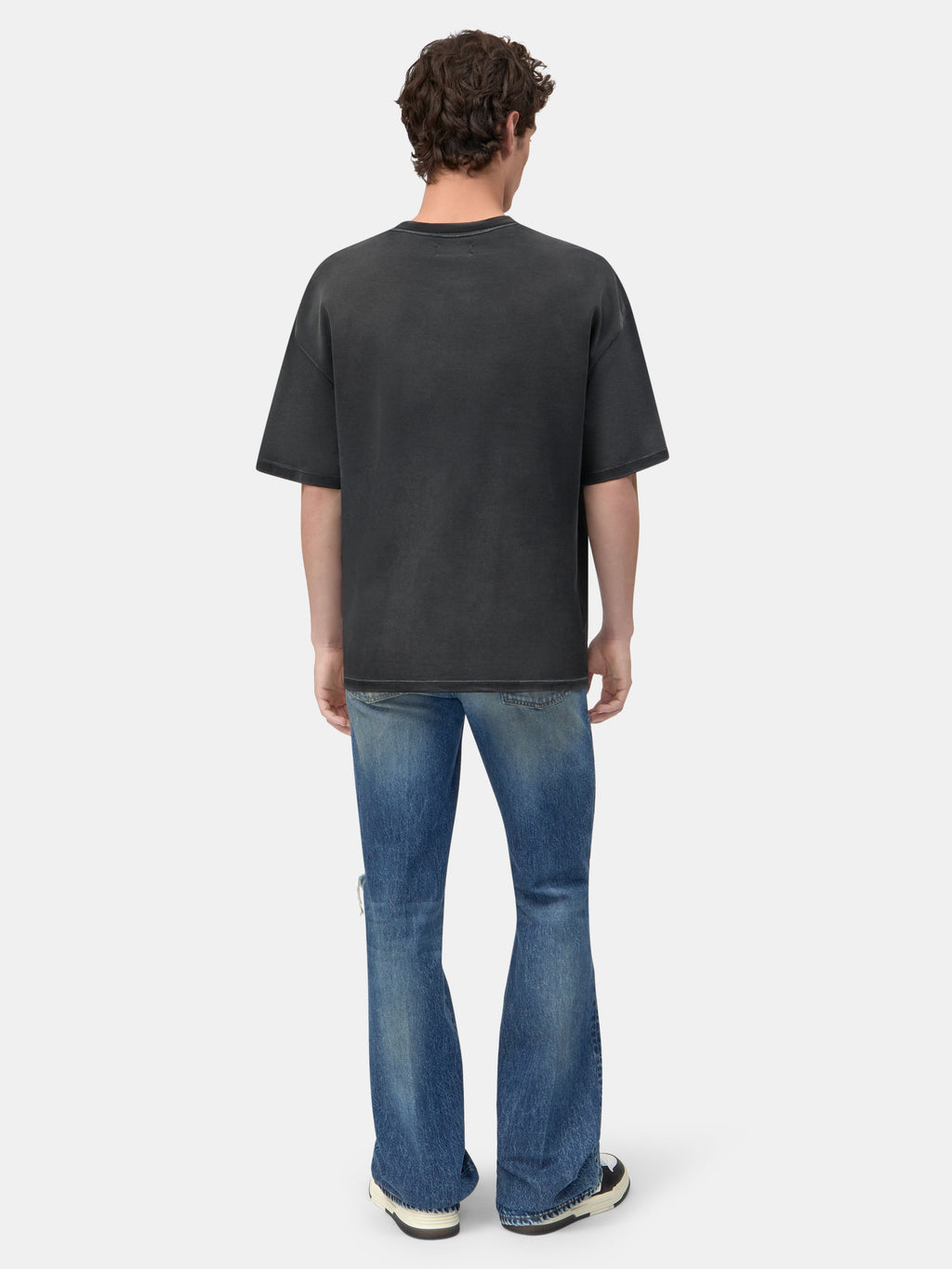 SPLICED OVERSIZED TEE - Black