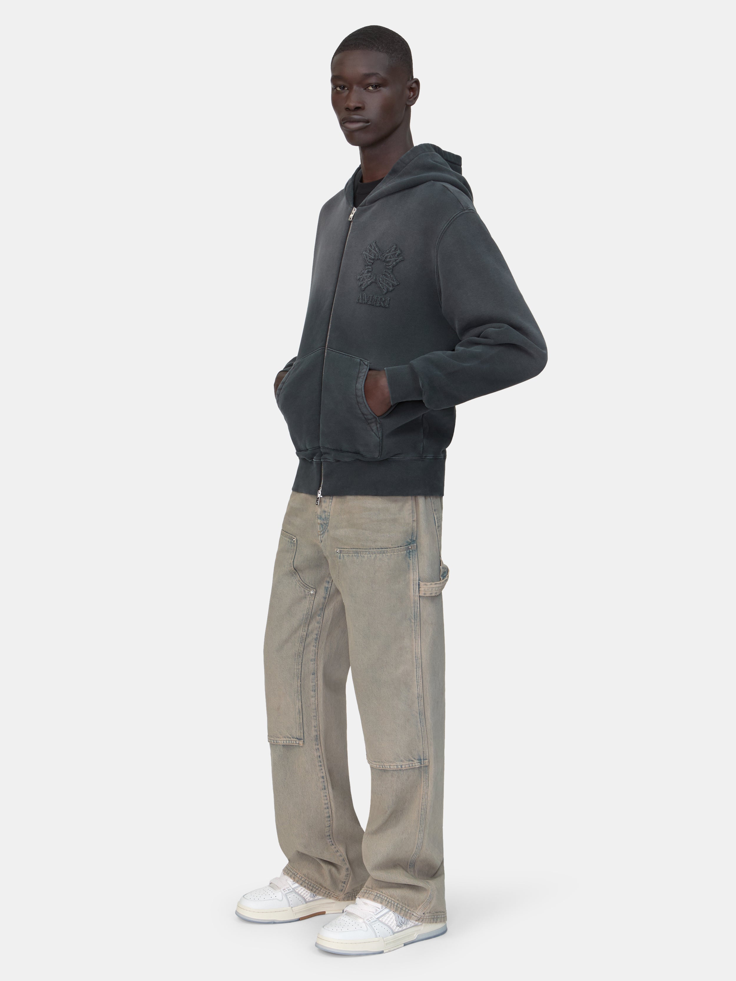 MA QUAD ZIP HOODIE - Black