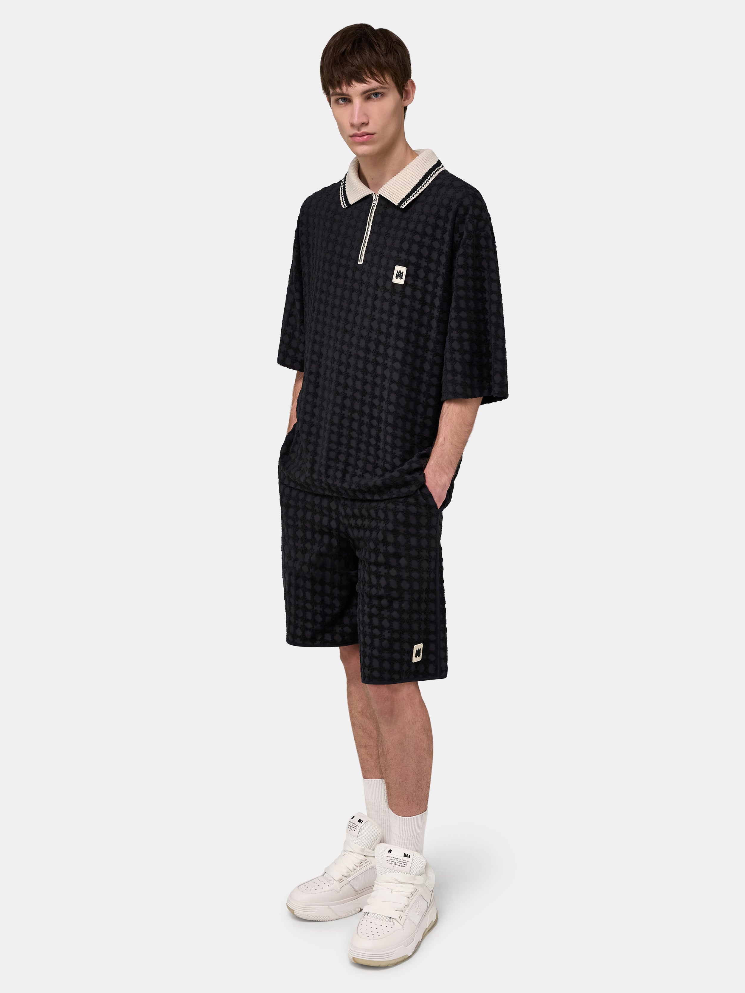 MA QUAD TOWELING SHORT - Black