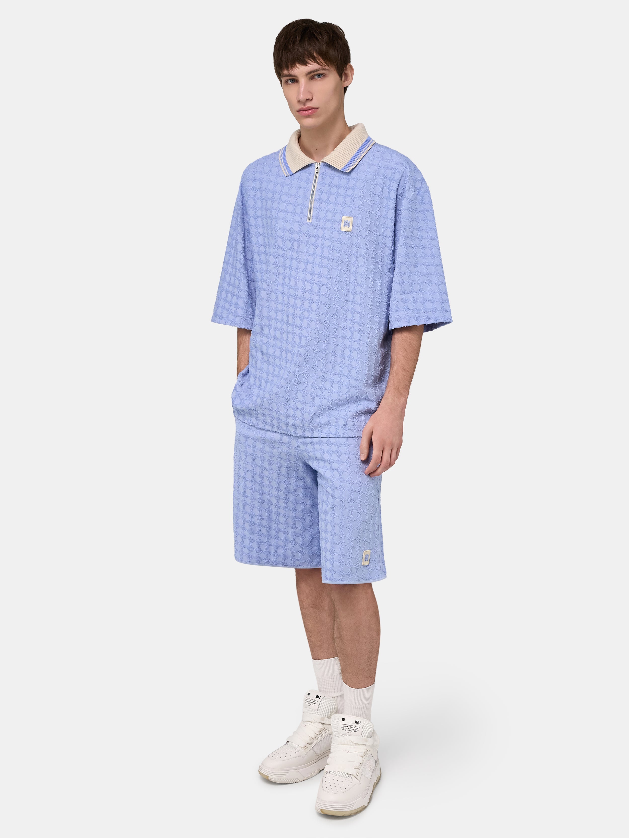 MA QUAD TOWELING SHORT - Skyline Blue