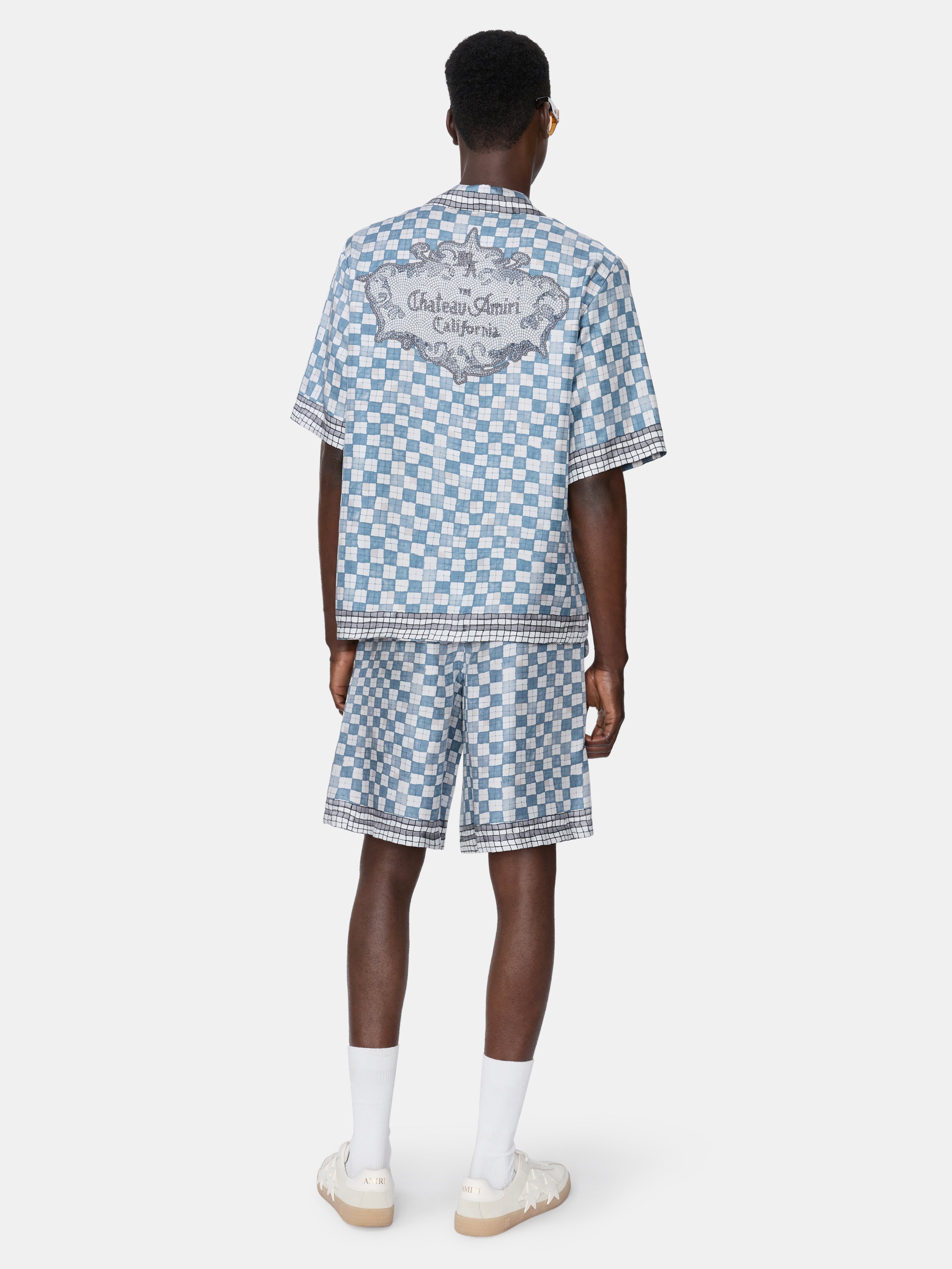 MA CHECKERED SHORT - Steel
