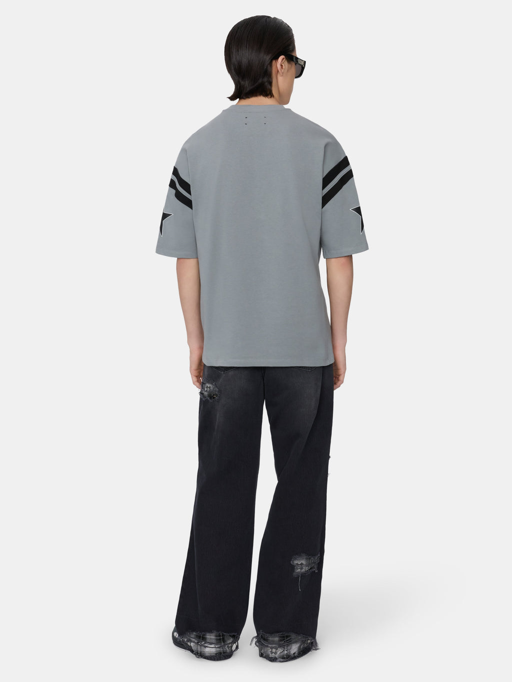 SKATE TEE AMIRI SPORT OVERSIZED TEE - STONE