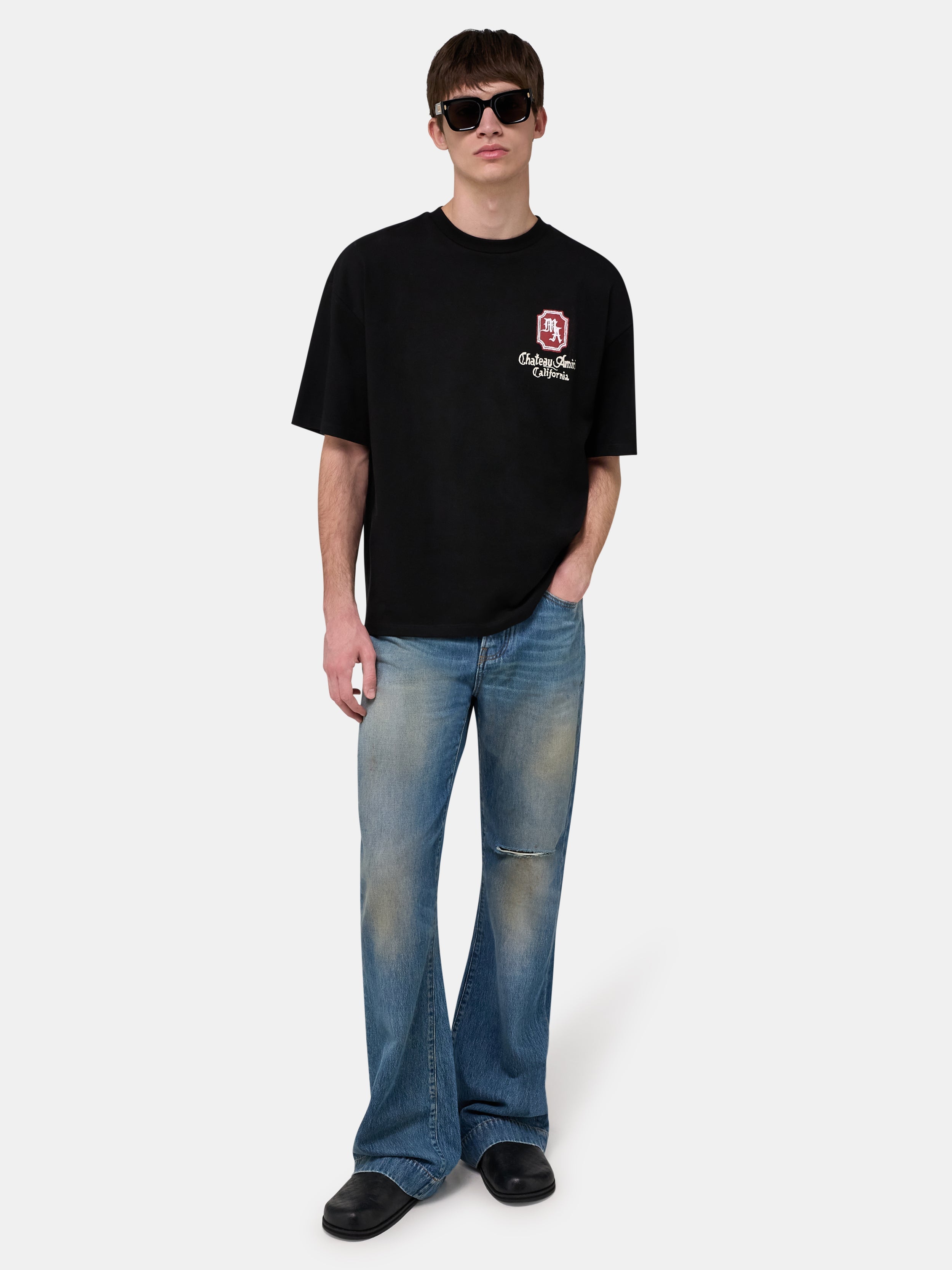 MA CHATEAU OVERSIZED TEE - Black