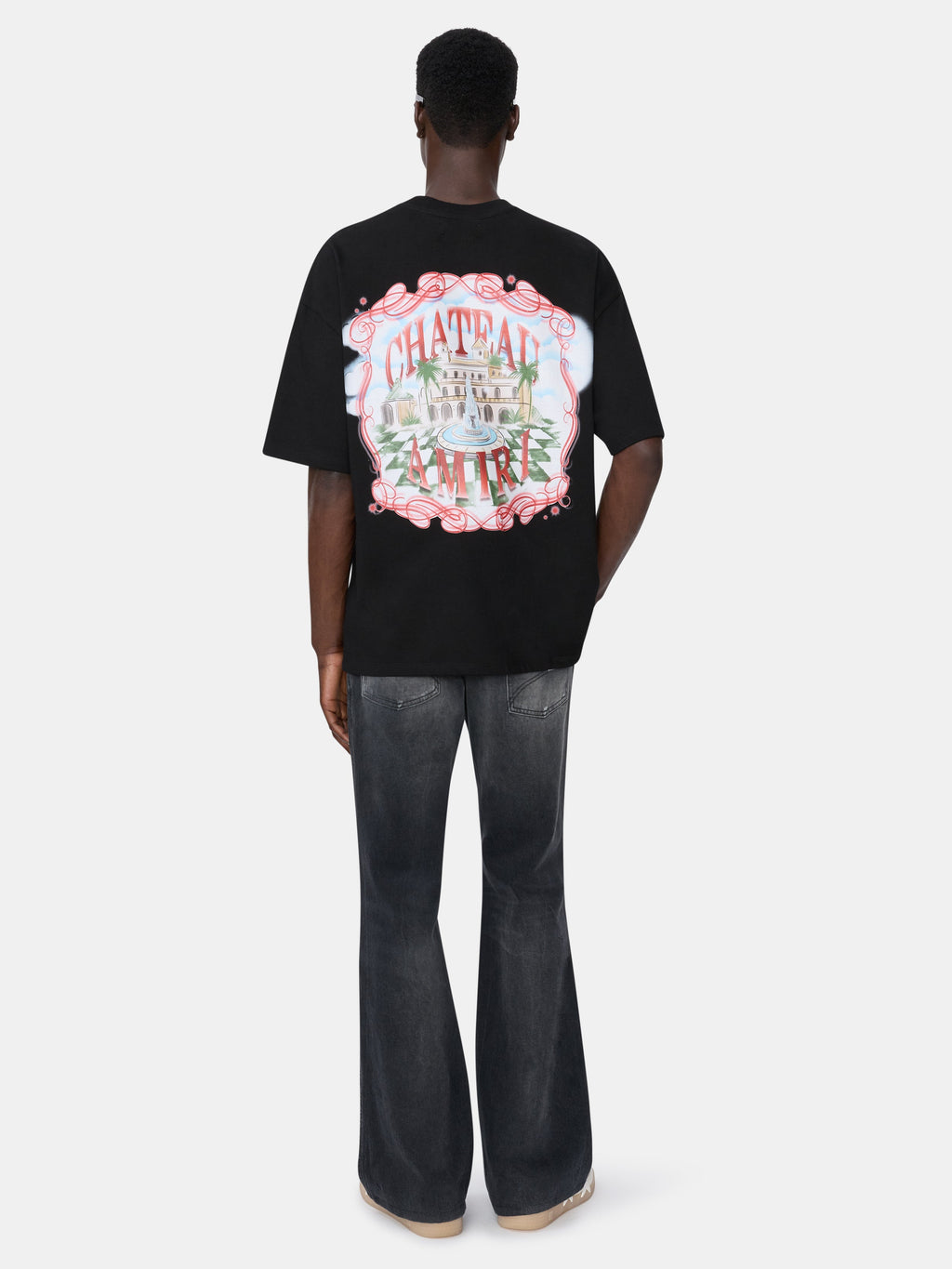 CHATEAU SKETCH OVERSIZED TEE - Black