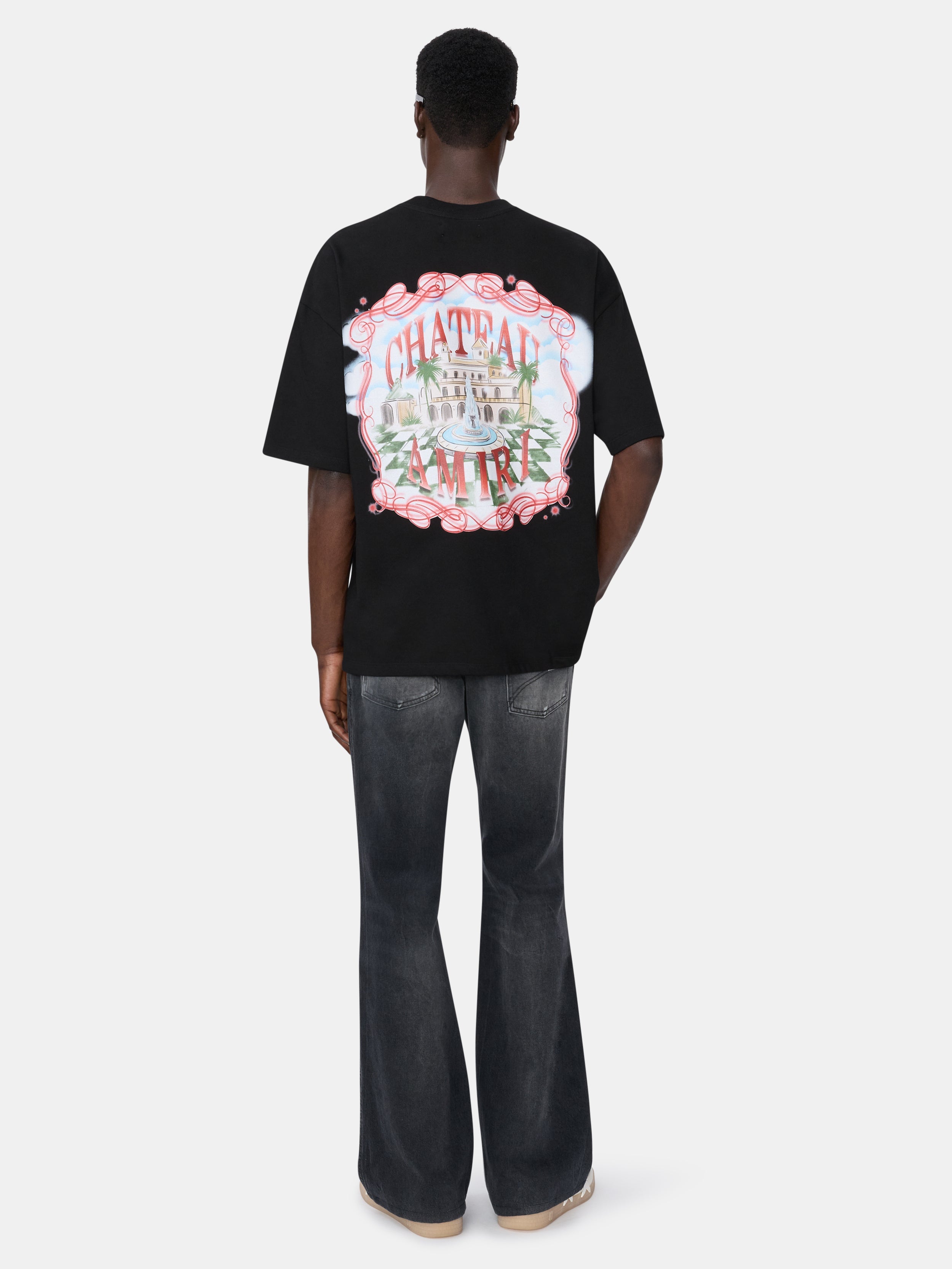 CHATEAU SKETCH OVERSIZED TEE - Black