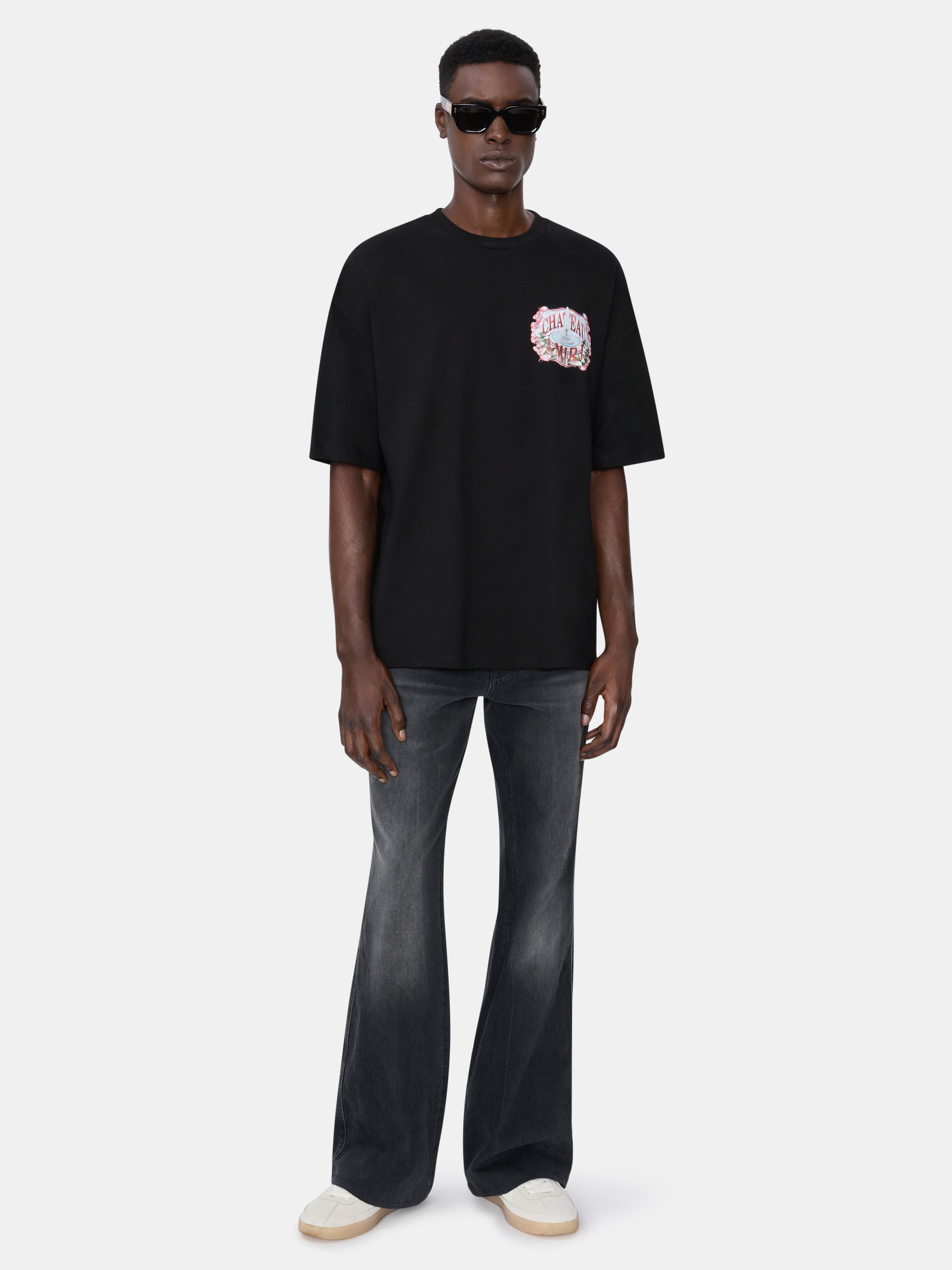 CHATEAU SKETCH OVERSIZED TEE - Black