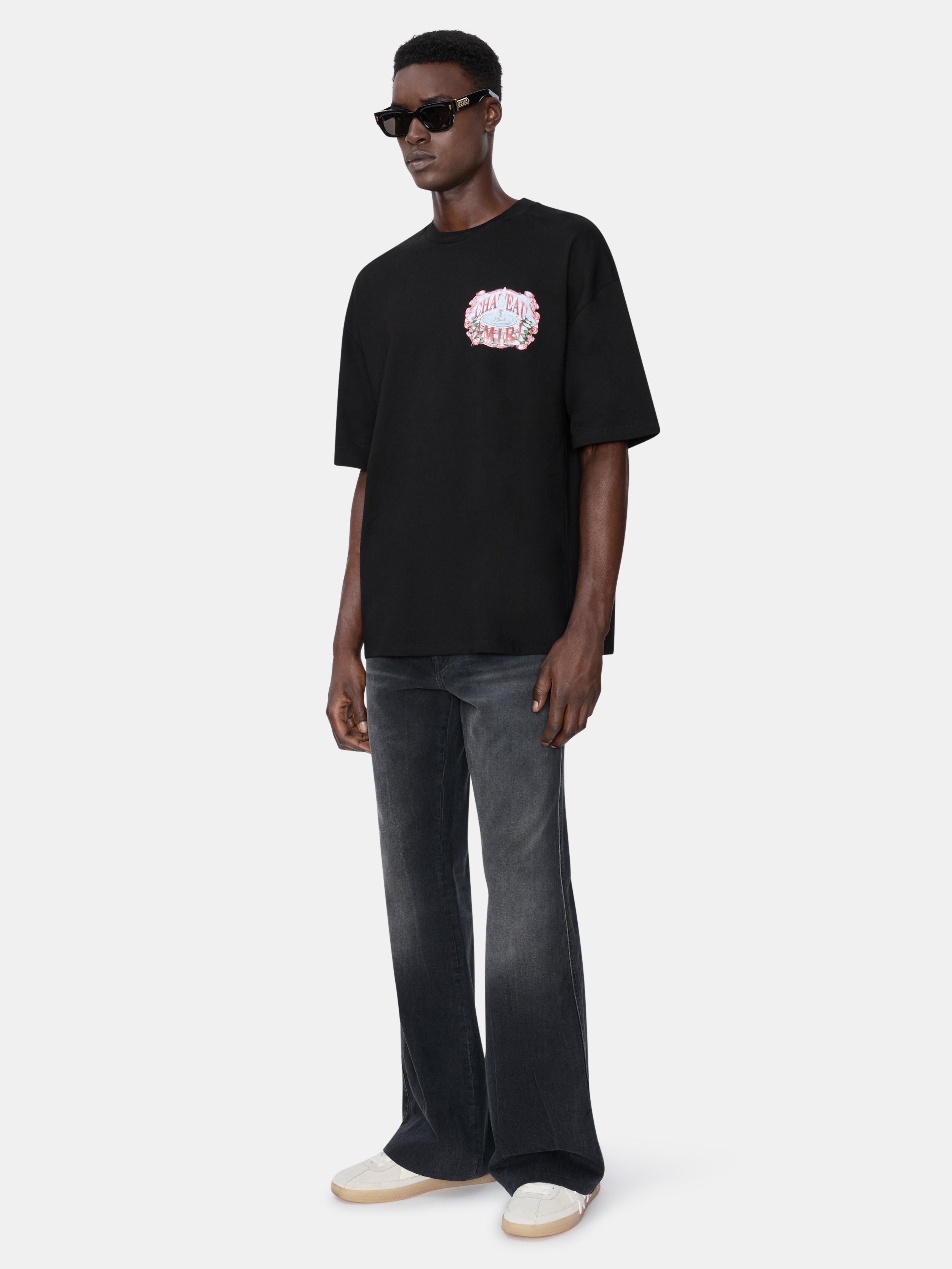 CHATEAU SKETCH OVERSIZED TEE - Black