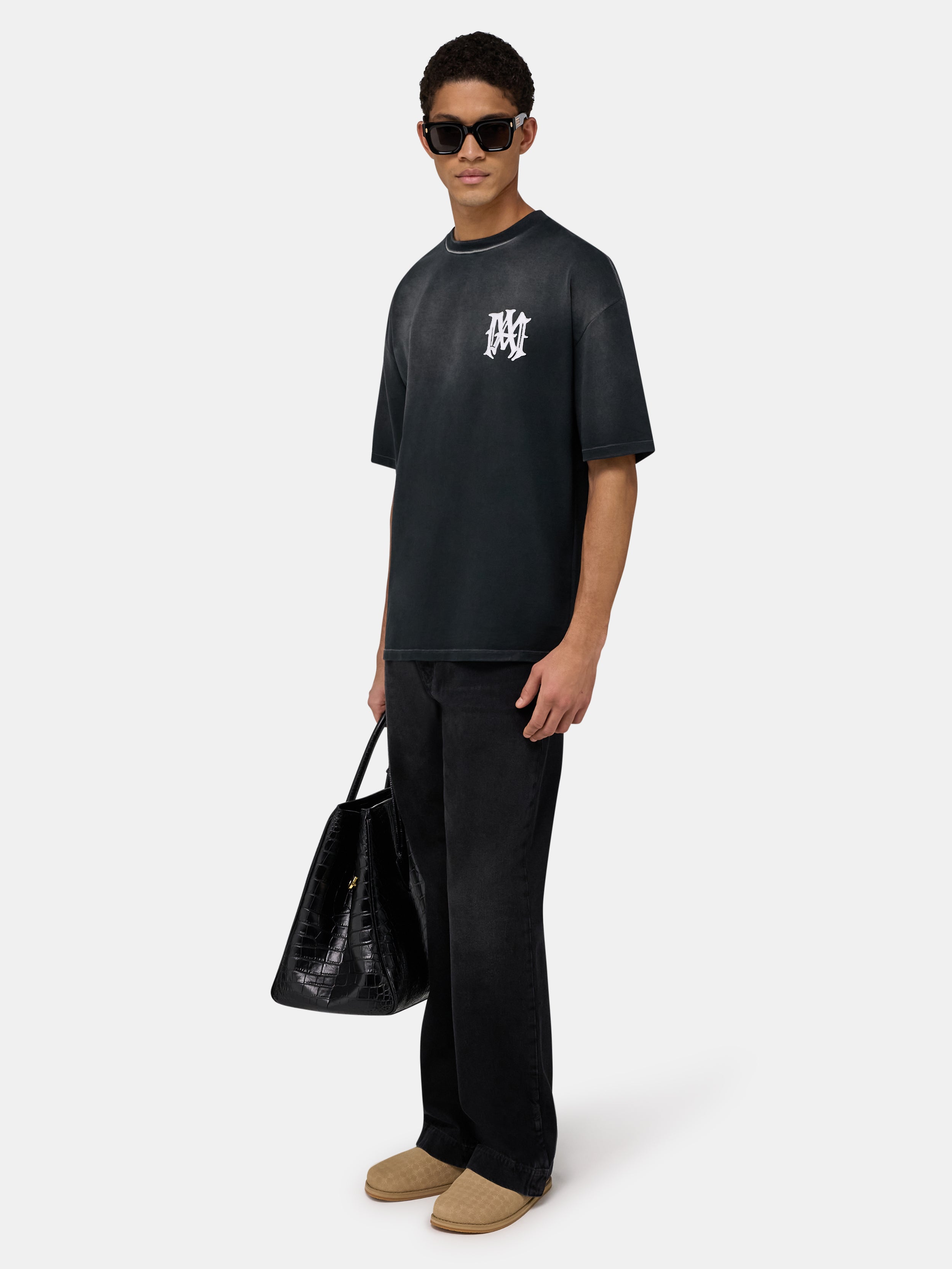 AMIRI HOLLYWOOD OVERSIZED TEE - Black
