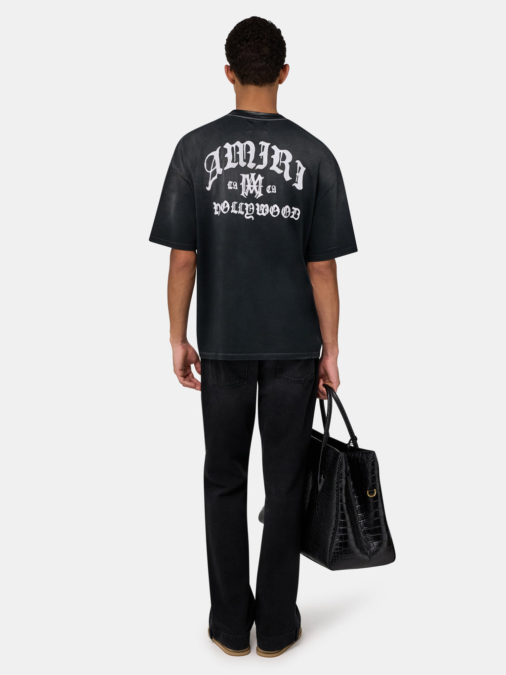 AMIRI HOLLYWOOD OVERSIZED TEE - Black