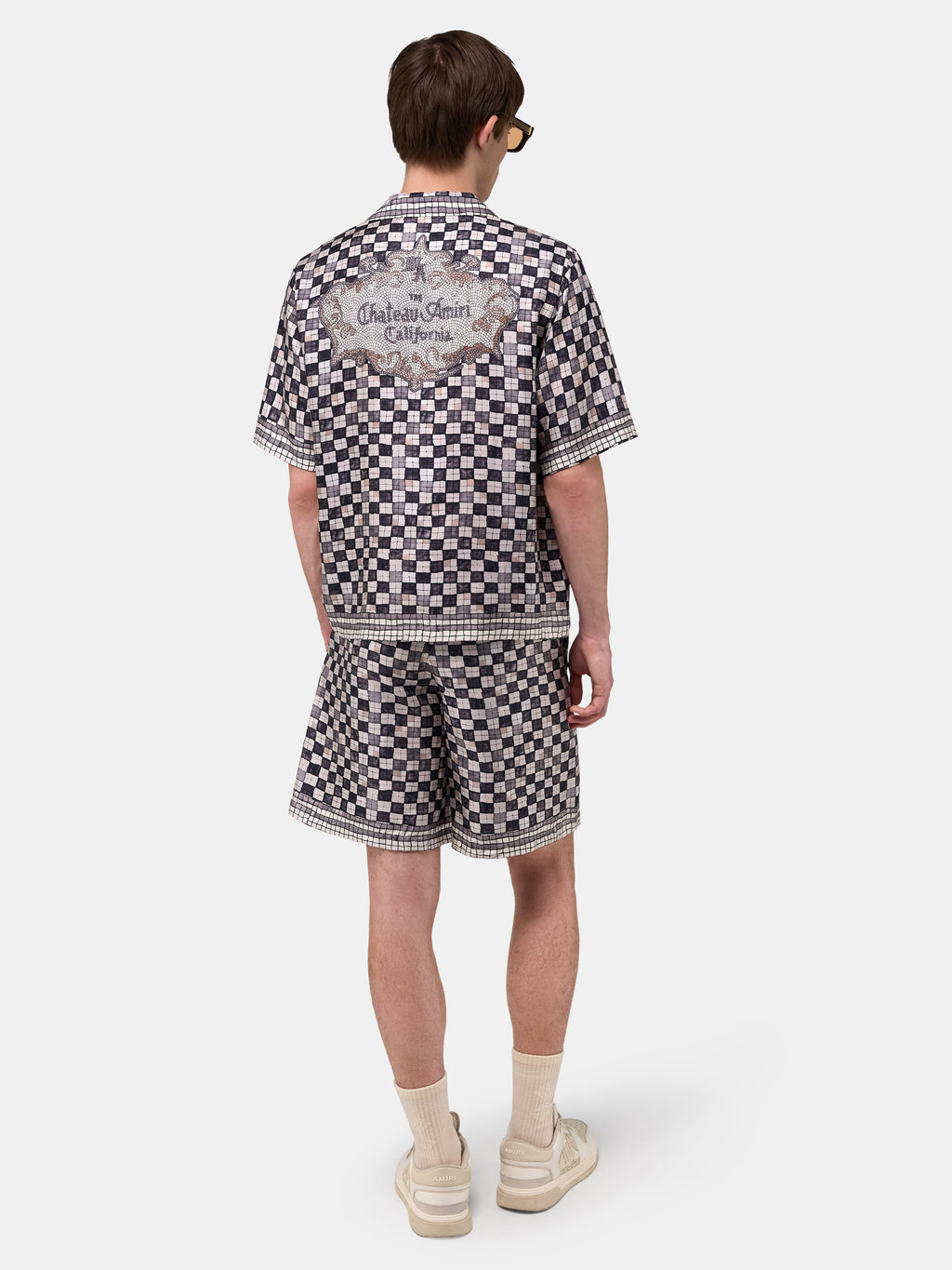 MA CHECKERED SHORT - Taupe