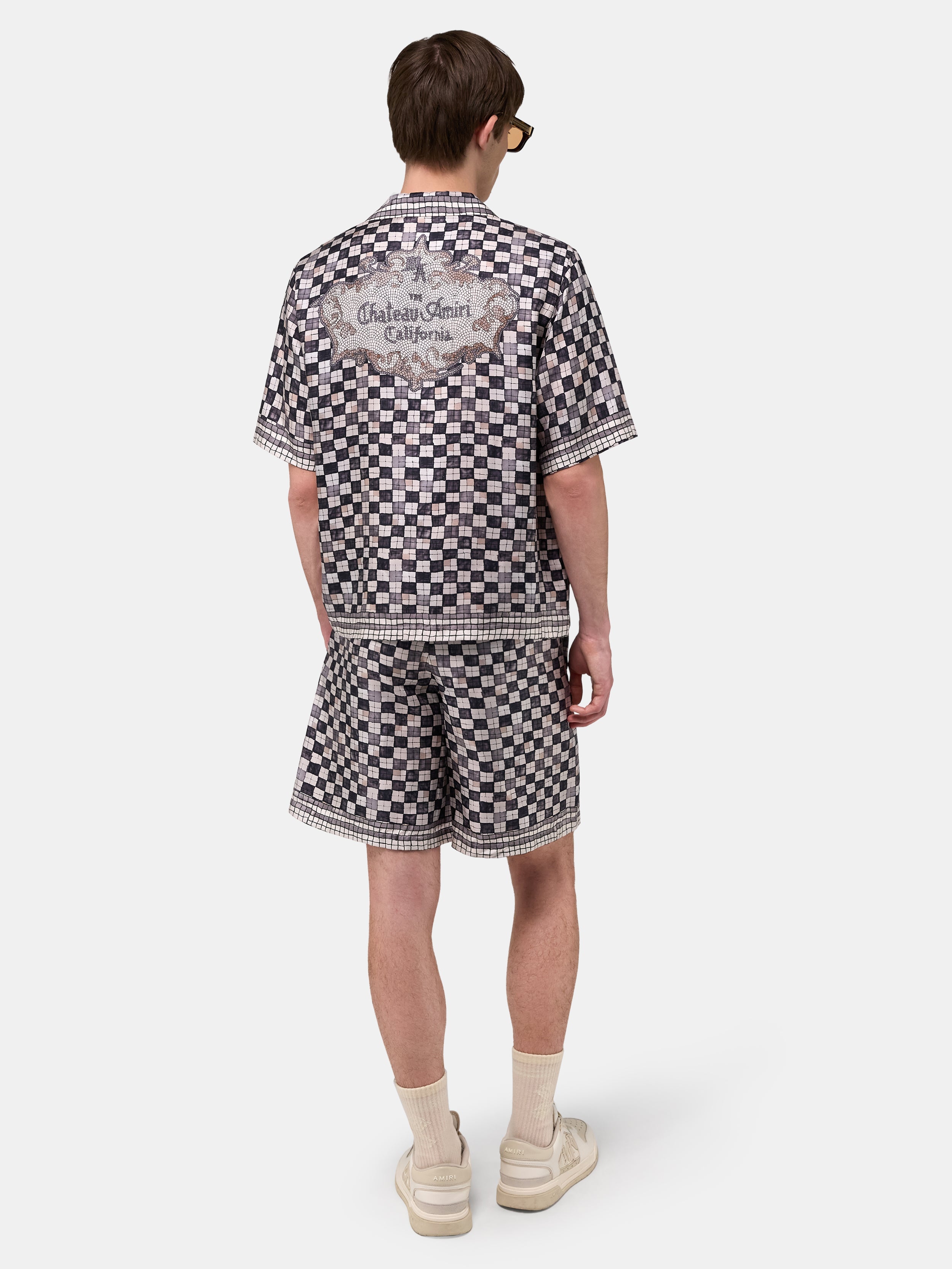 MA CHECKERED SHORT - Taupe