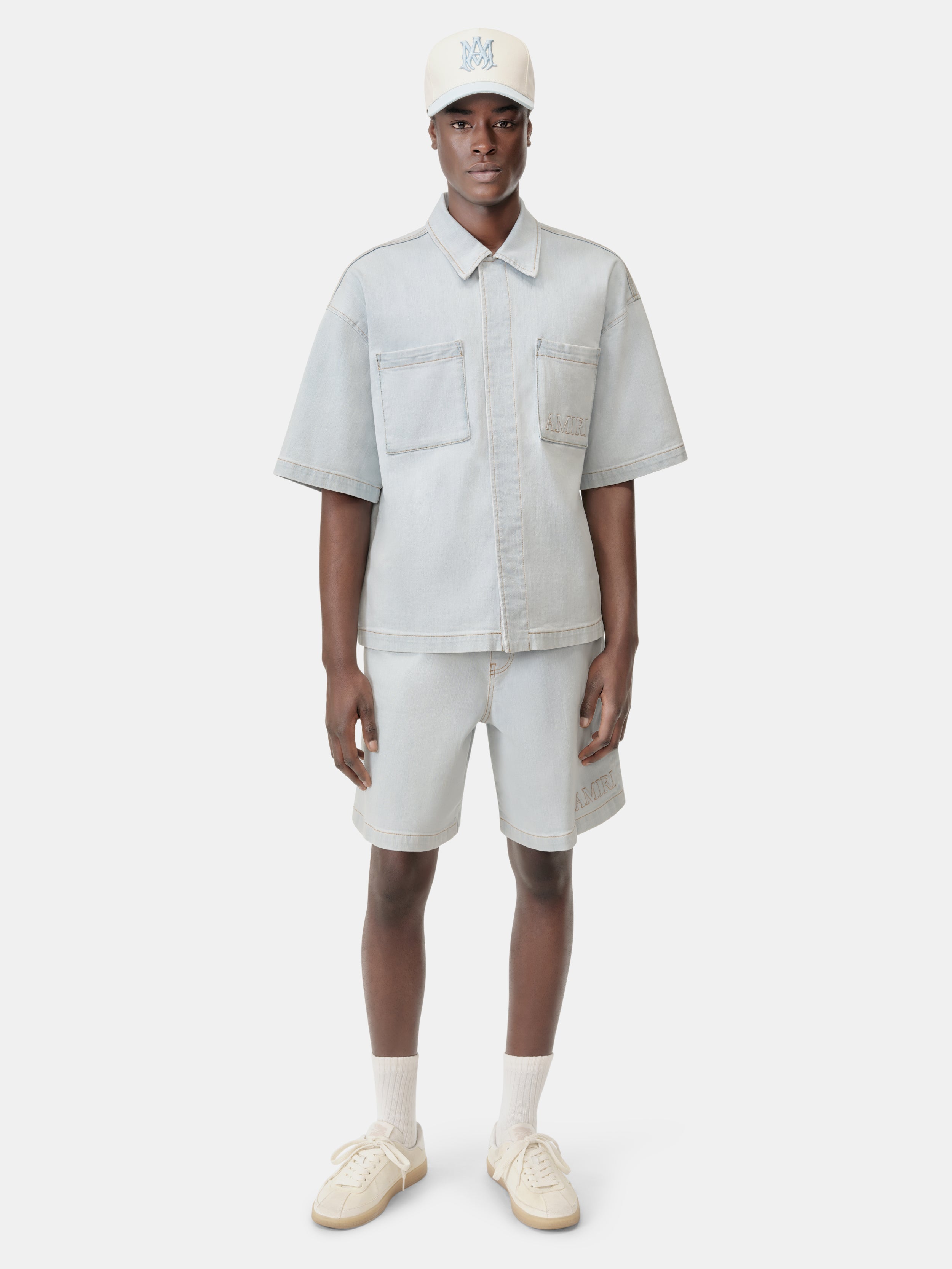 AMIRI 3D 5 POCKET SHORT - Light Indigo
