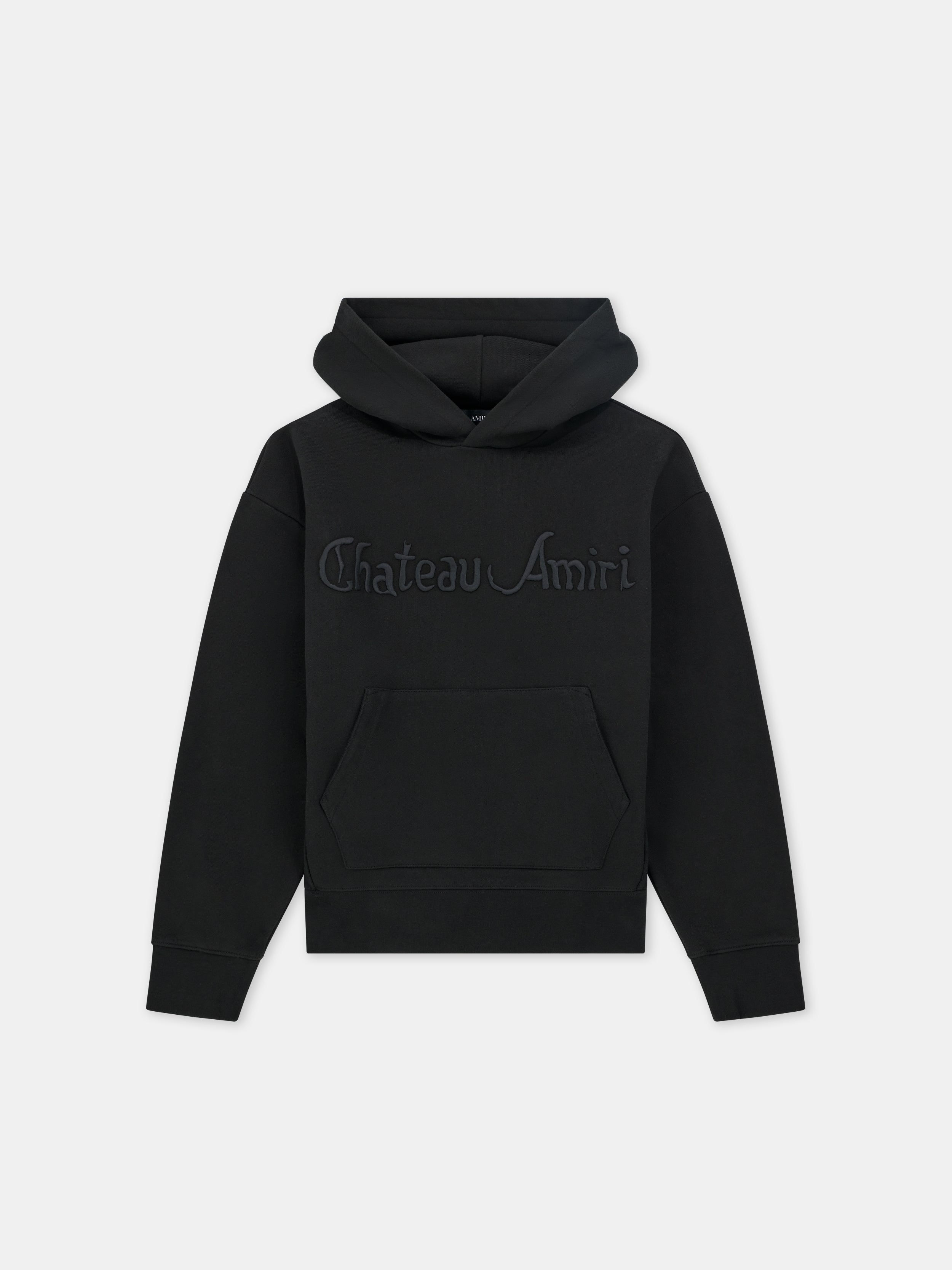 CHATEAU AMIRI TONAL OVERSIZED HOODIE - Black