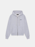 RELAXED ZIP UP HOODIE - HEATHER GREY