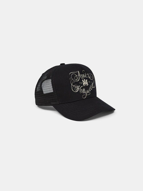 AMIRI HOLLYWOOD SCRIPT HAT - BLACK