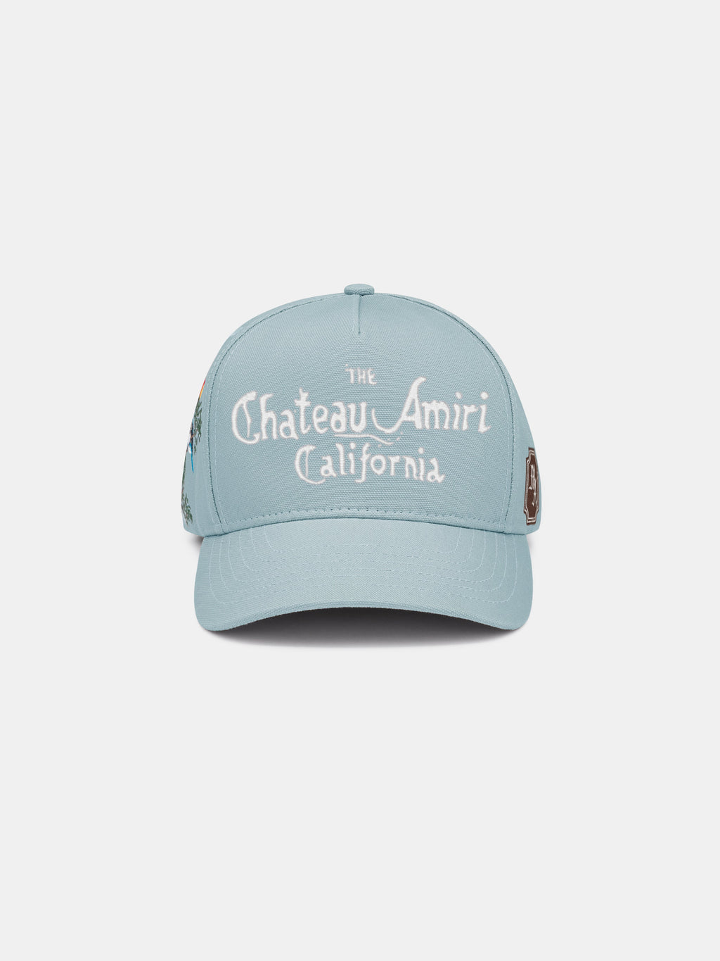 CHATEAU FLORAL COTTON HAT - Steel