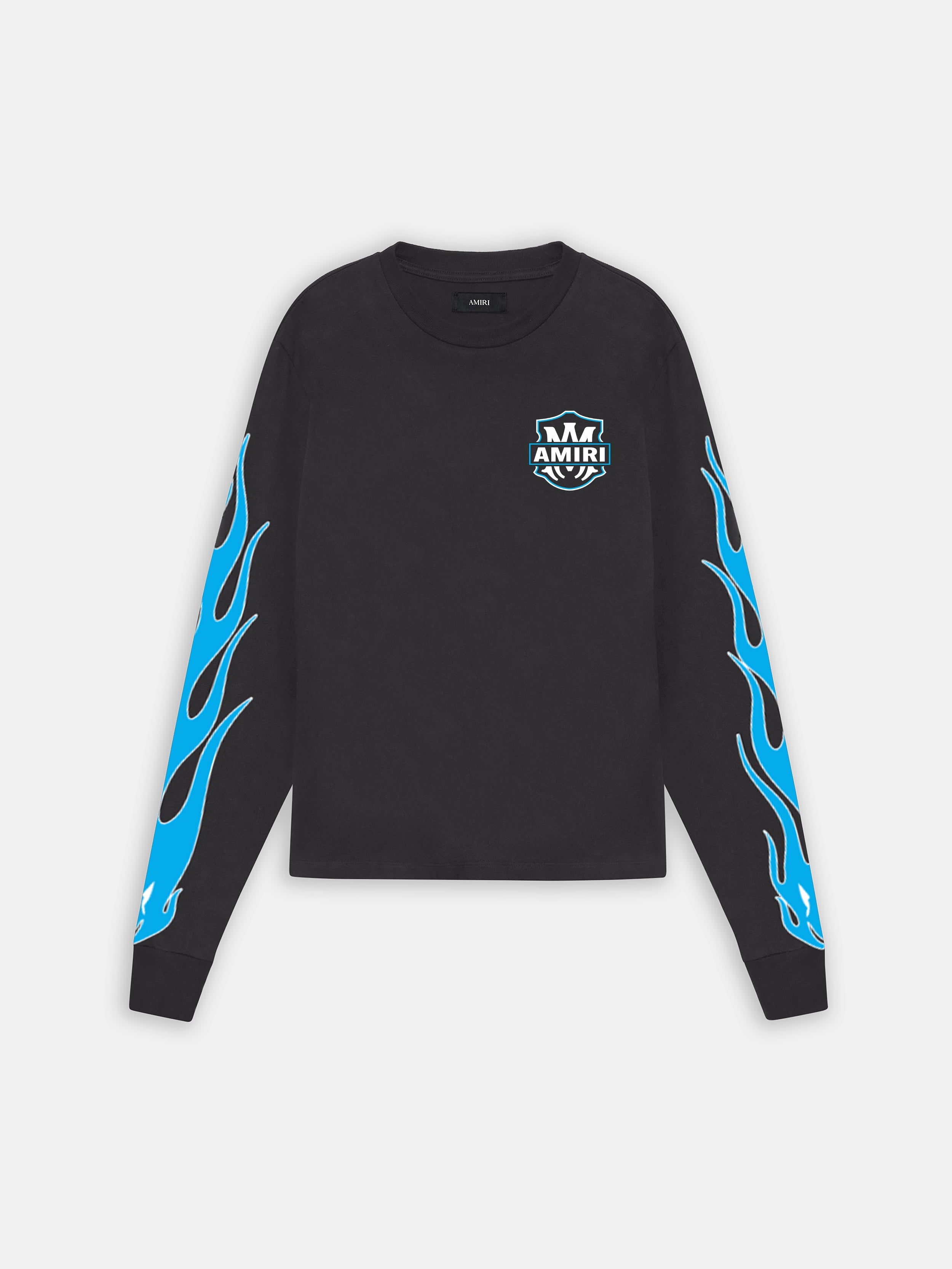 AMIRI EAGLE FLAMES LONG SLEEVE TEE - Black