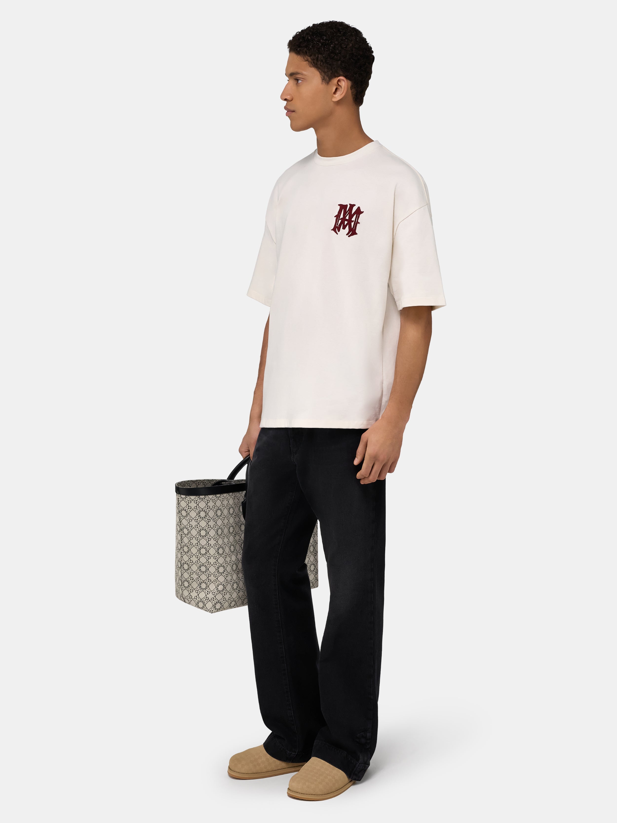 AMIRI HOLLYWOOD OVERSIZED TEE - Ivory