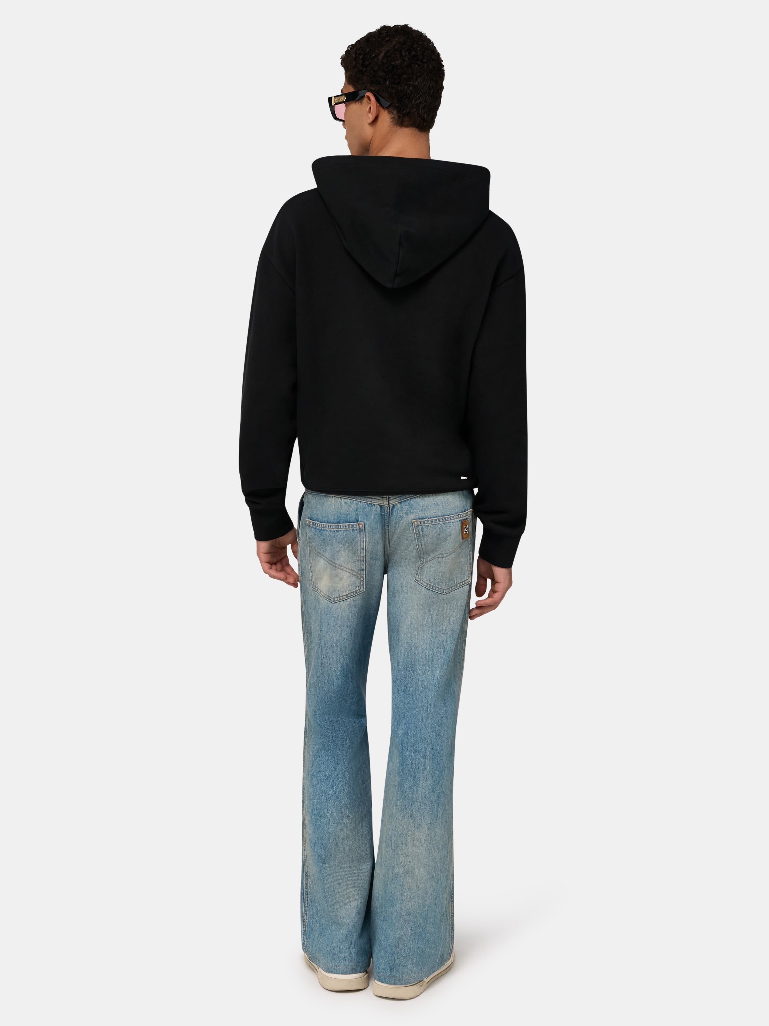 CHATEAU AMIRI TONAL OVERSIZED HOODIE - Black