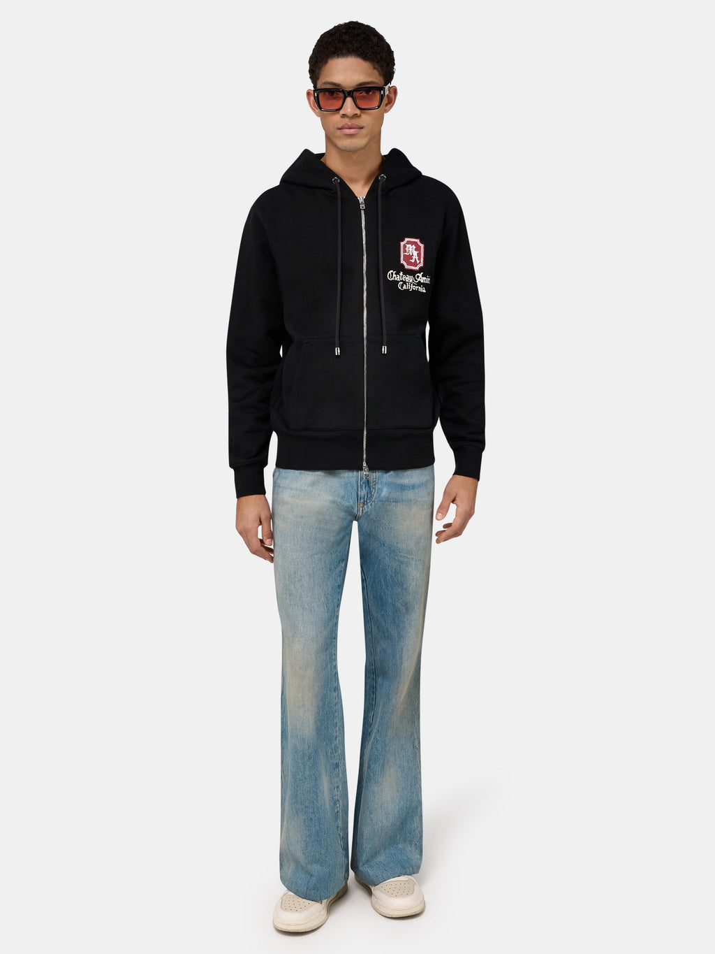 MA CHATEAU ZIP HOODIE - Black