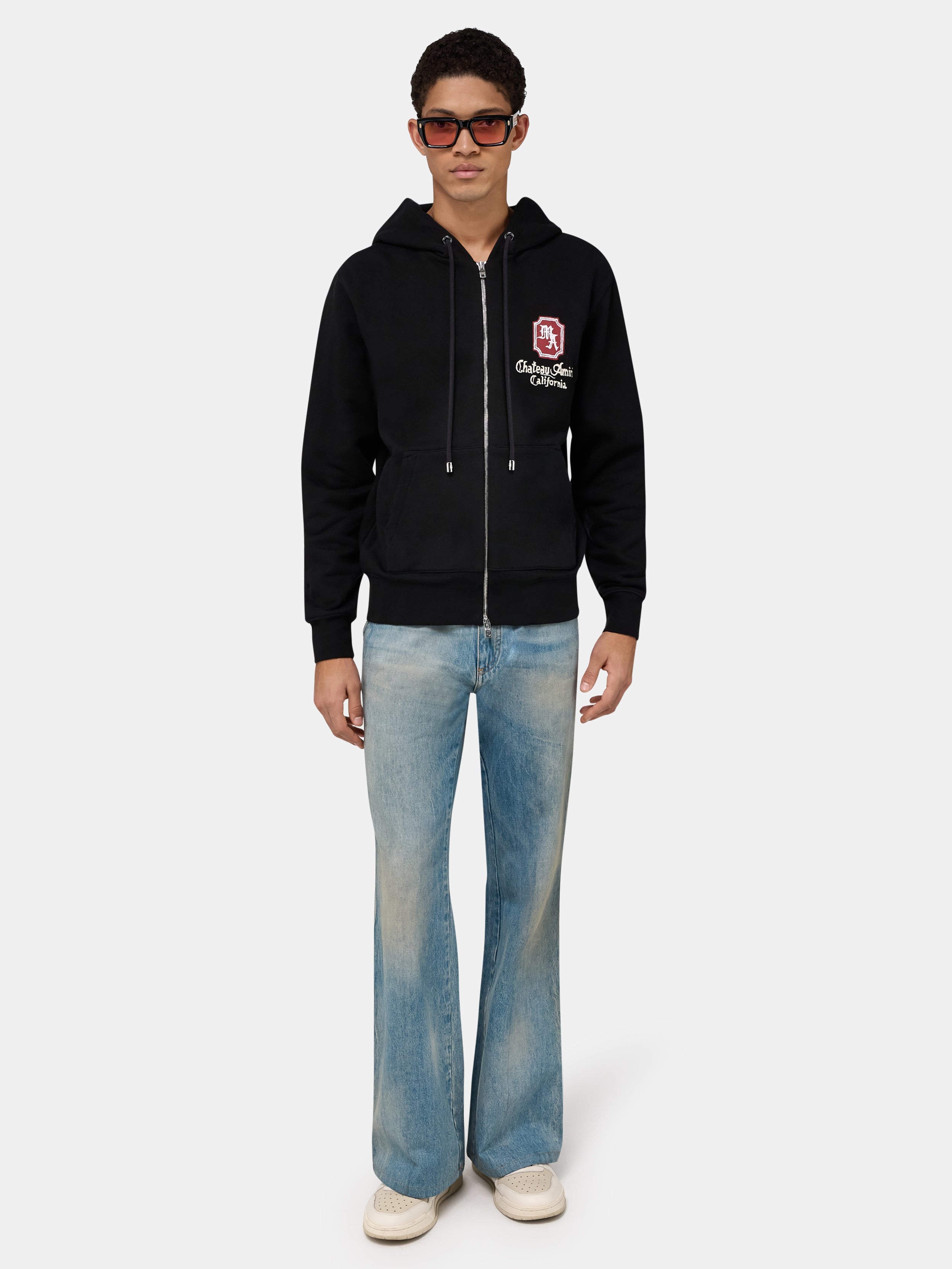 MA CHATEAU ZIP HOODIE - Black