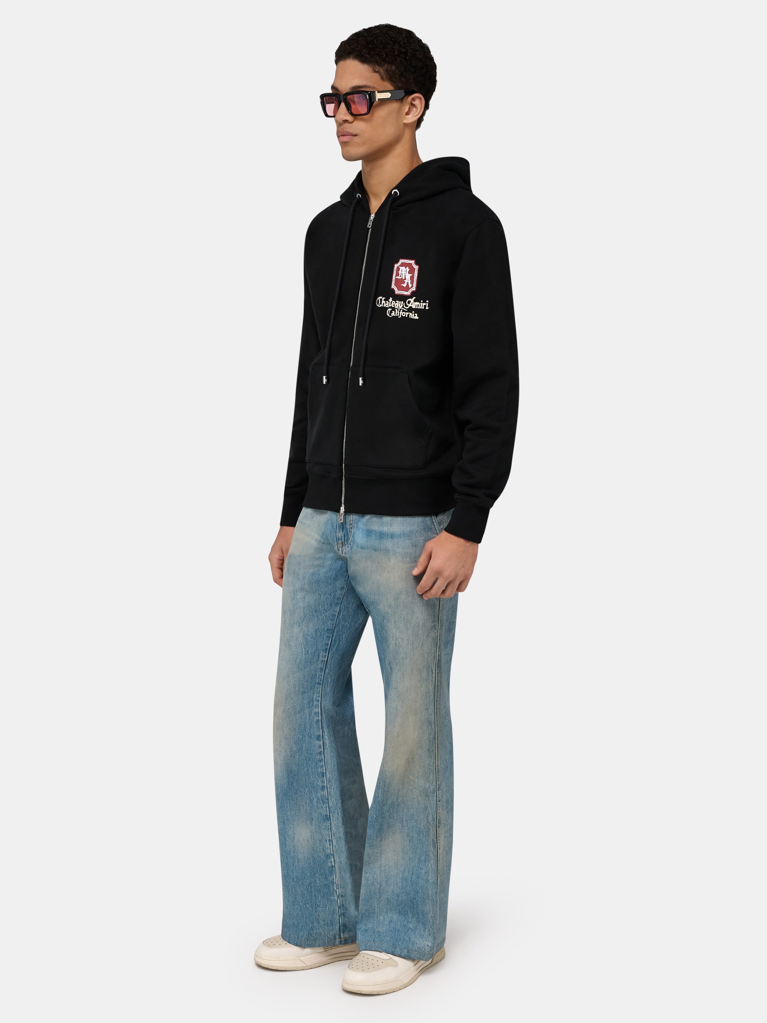 MA CHATEAU ZIP HOODIE - Black