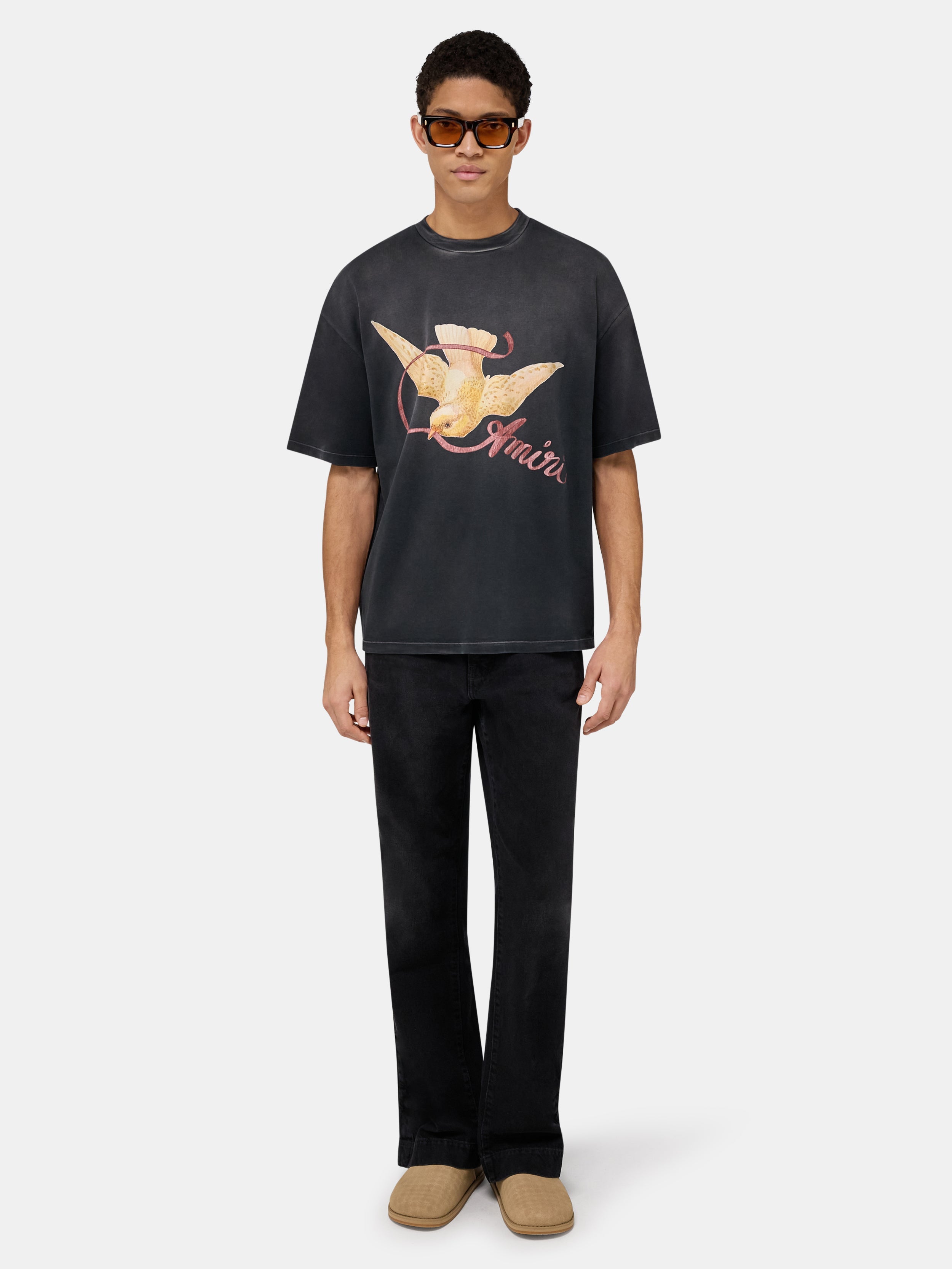AMIRI RIBBON OVERSIZED TEE - Black