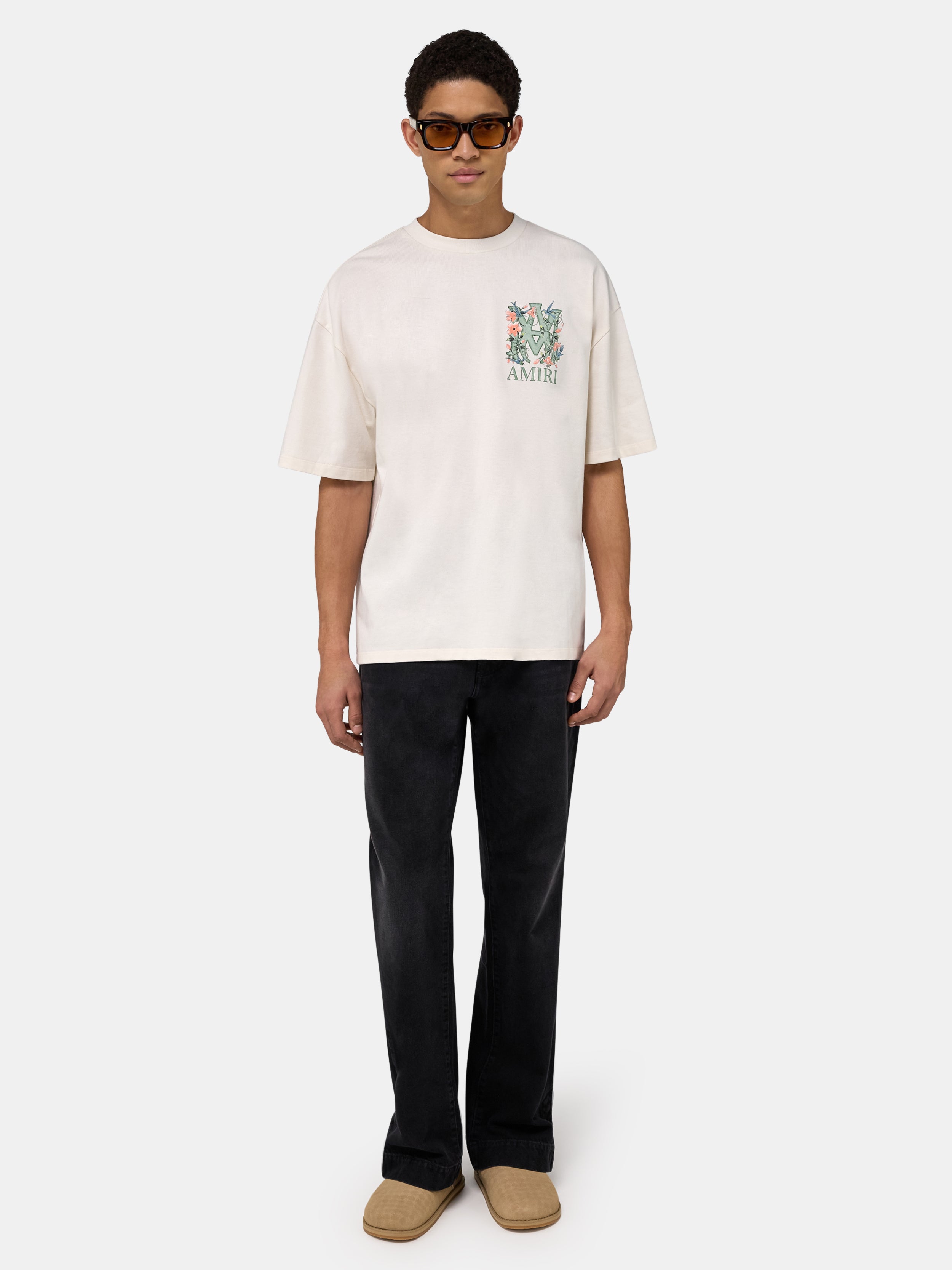 MA FLORAL OVERSIZED TEE - Ivory