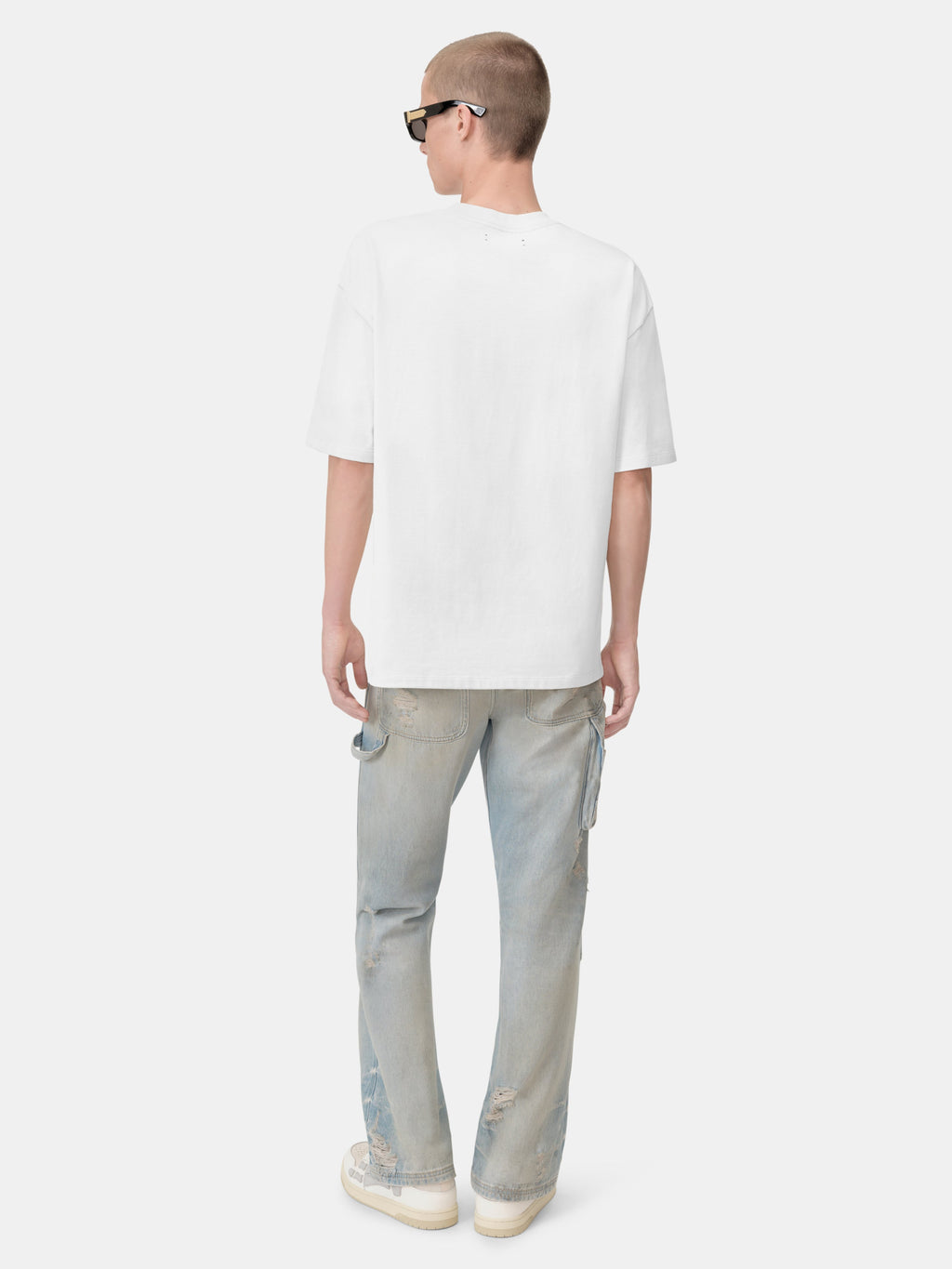 AMIRI SCRIPT SKATER TEE - White