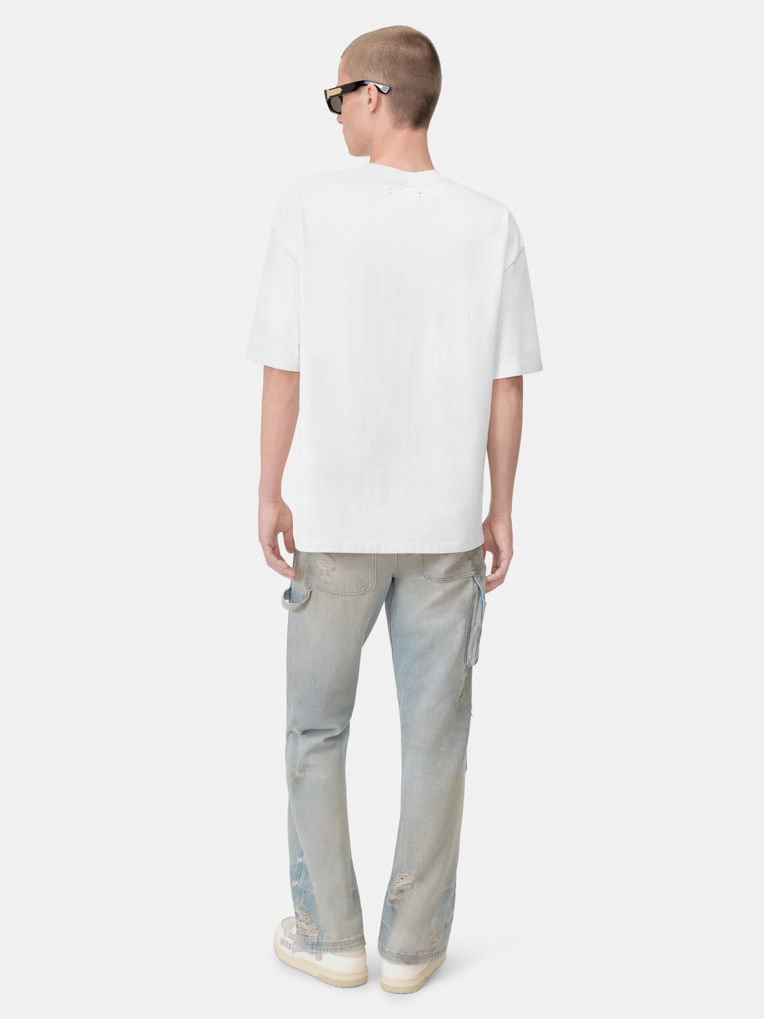 AMIRI SCRIPT SKATER TEE - White