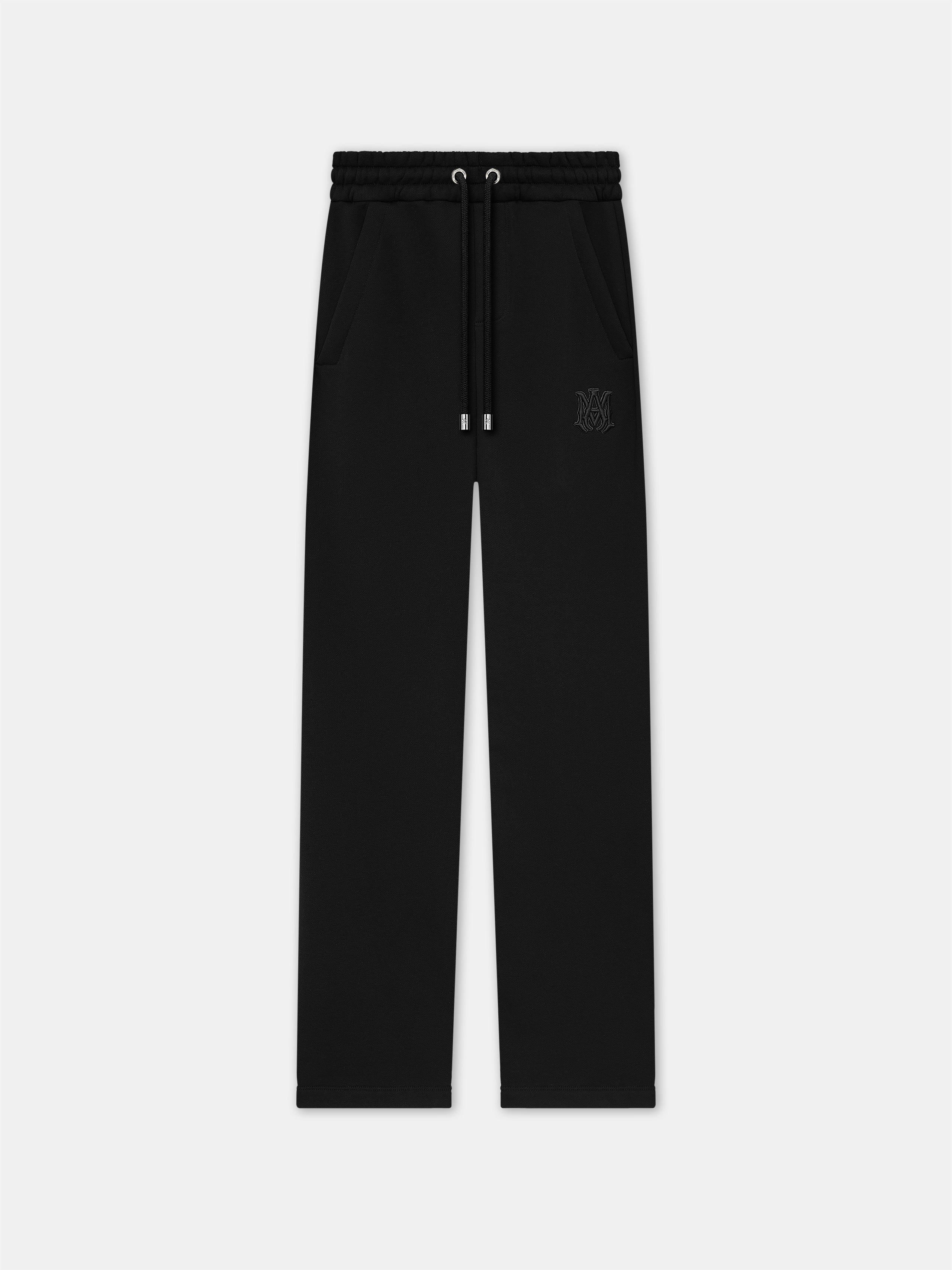 MA EMBROIDERED OVERSIZED SWEATPANT - BLACK